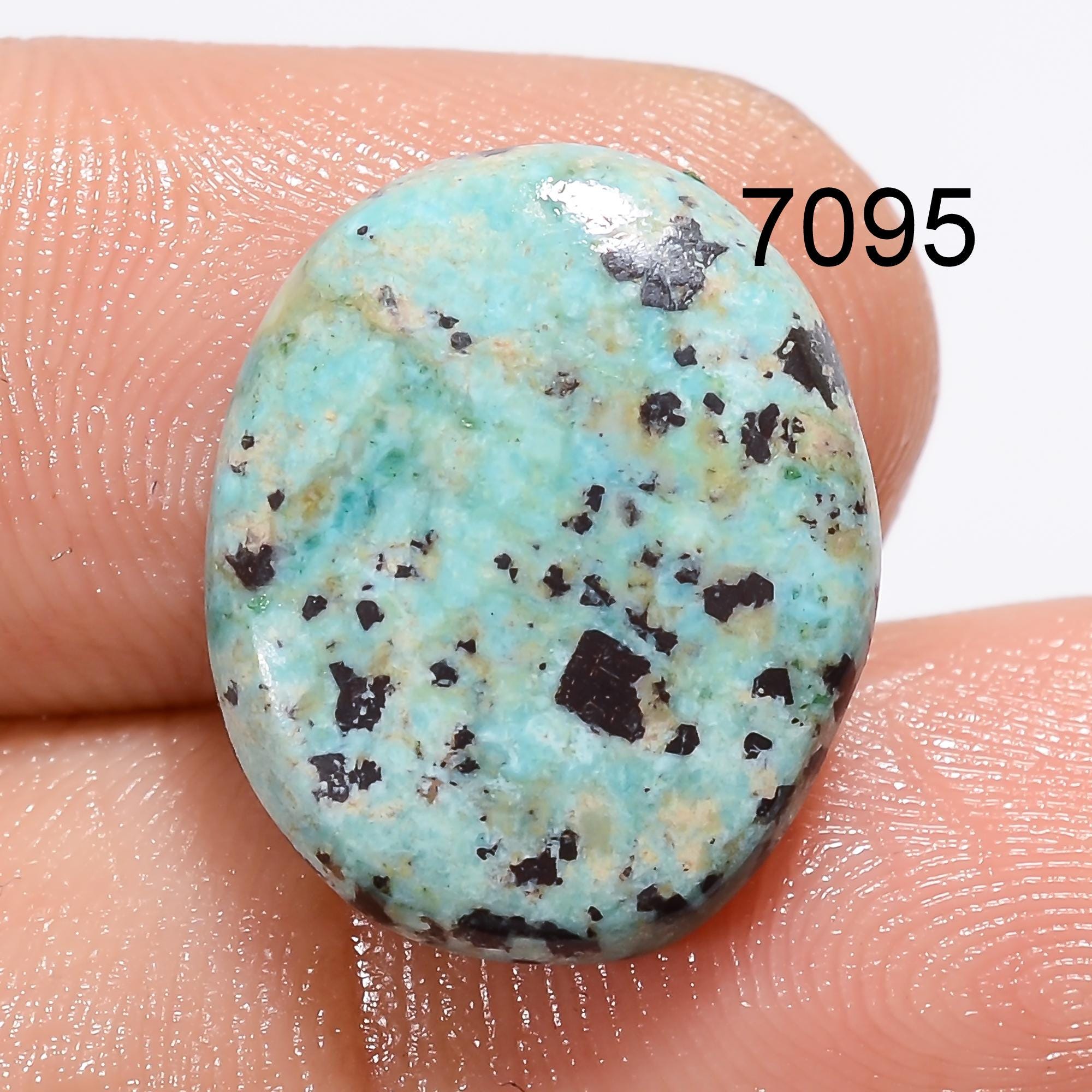 AAA Tibetan Turquoise Cabochon: Natural Gemstone for Jewelry Making - image 2