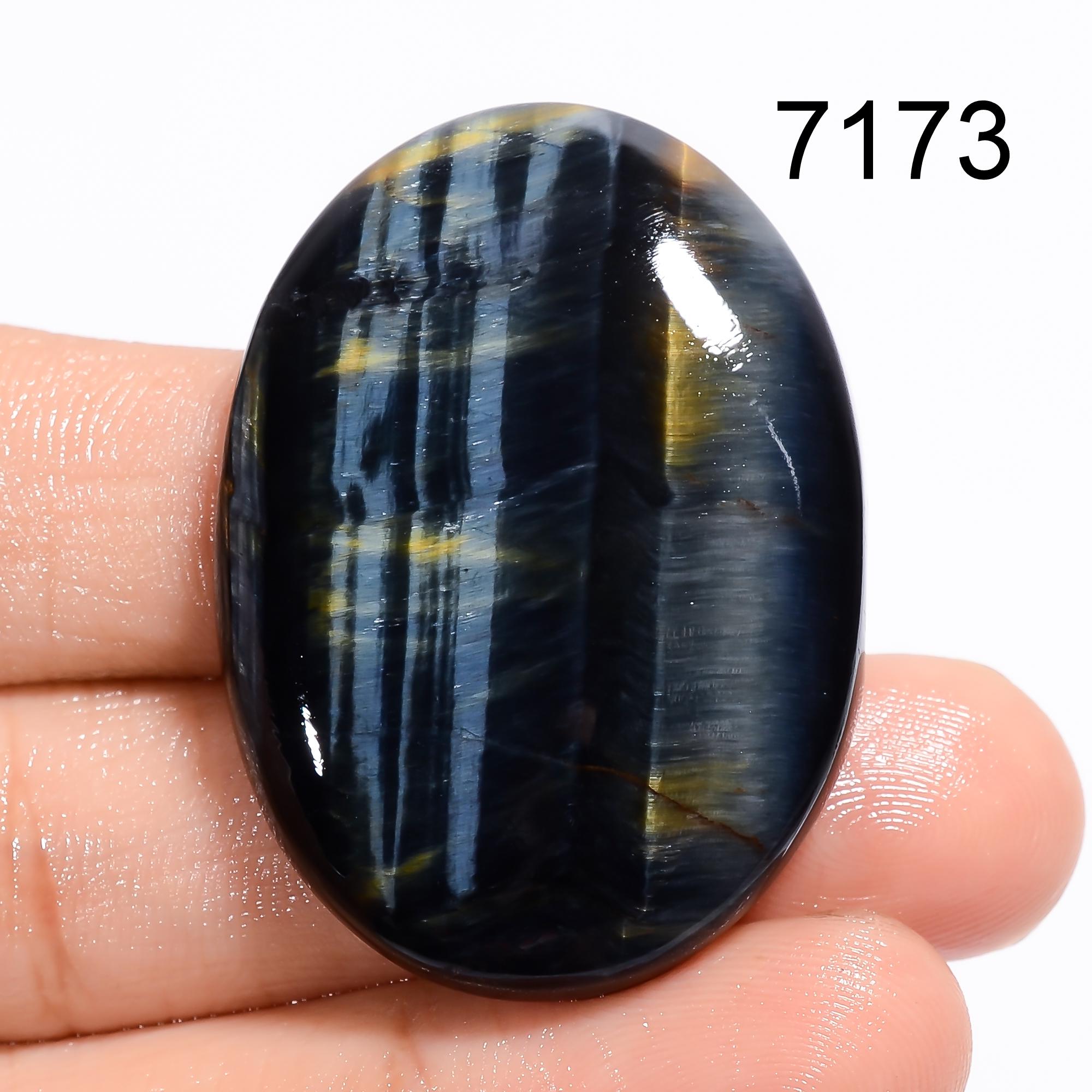 Blue Tiger Eye Gemstone Cabochon, Mix Shape Natural Blue Tiger Eye Cabochon, Loose Tiger Eye For Jewelry Making Supply,  - image 2