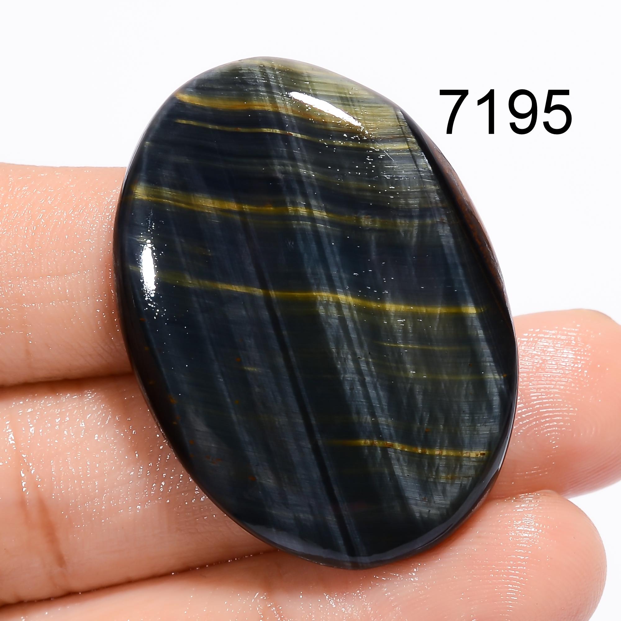 Blue Tiger Eye Gemstone Cabochon, Mix Shape Natural Blue Tiger Eye Cabochon, Loose Tiger Eye For Jewelry Making Supply,  - image 2