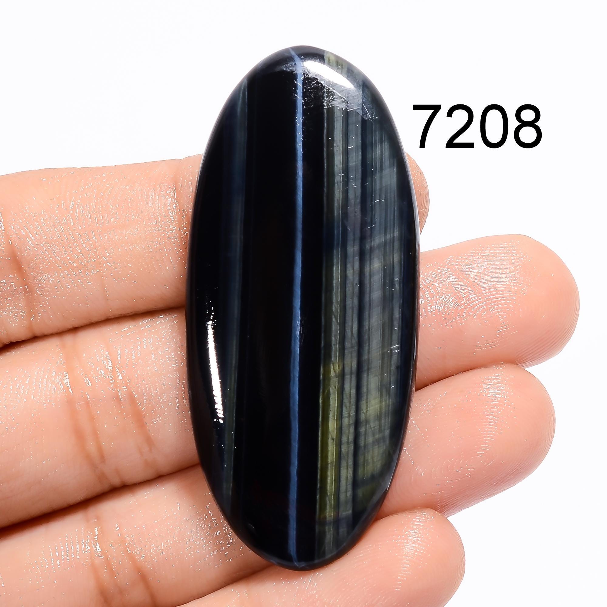 AAA Blue Tiger Eye Gemstone Cabochon: Mix Shape Loose Stone - image 2
