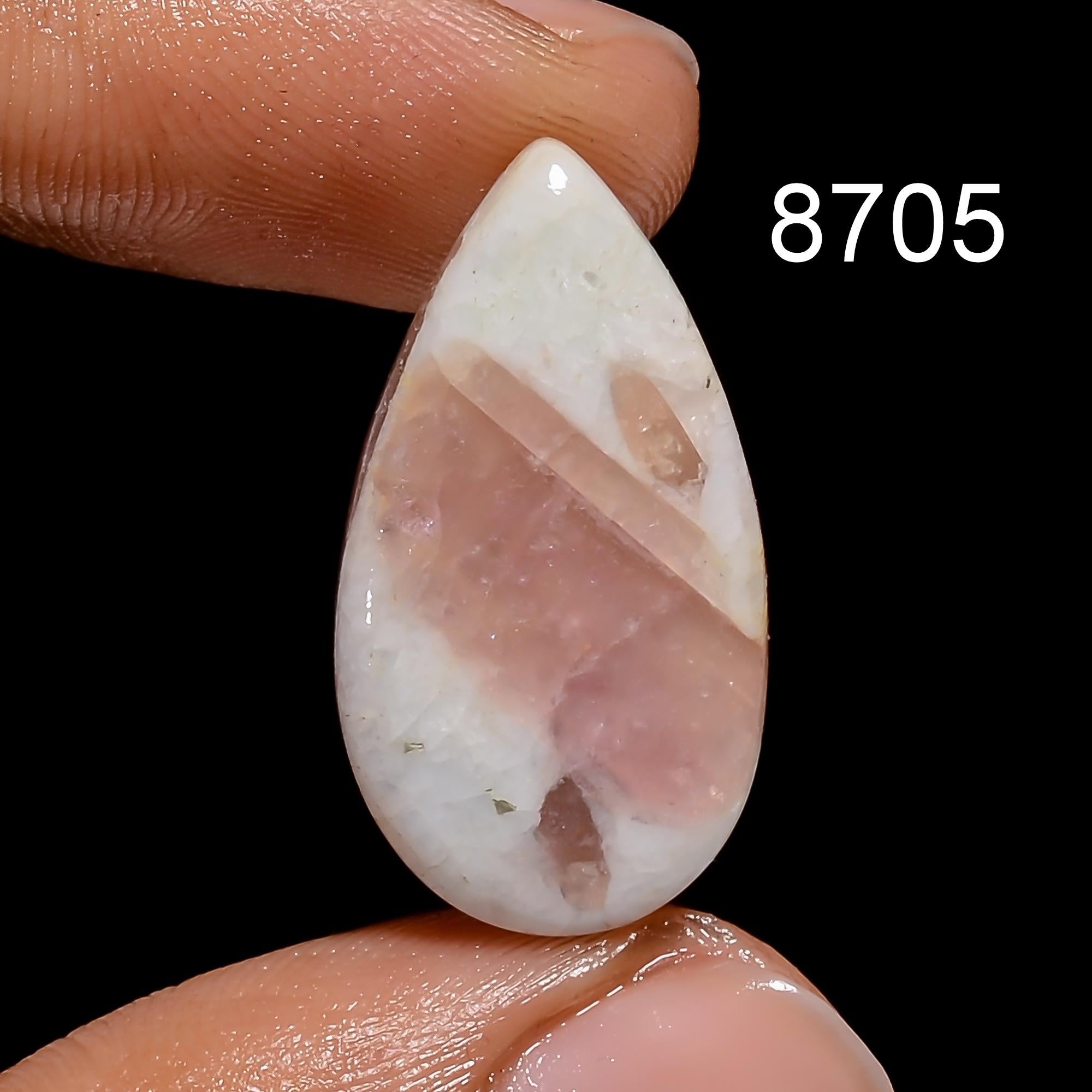 AAA Pink Tourmaline Quartz Cabochon: Loose Gemstone for Jewelry Making - image 2