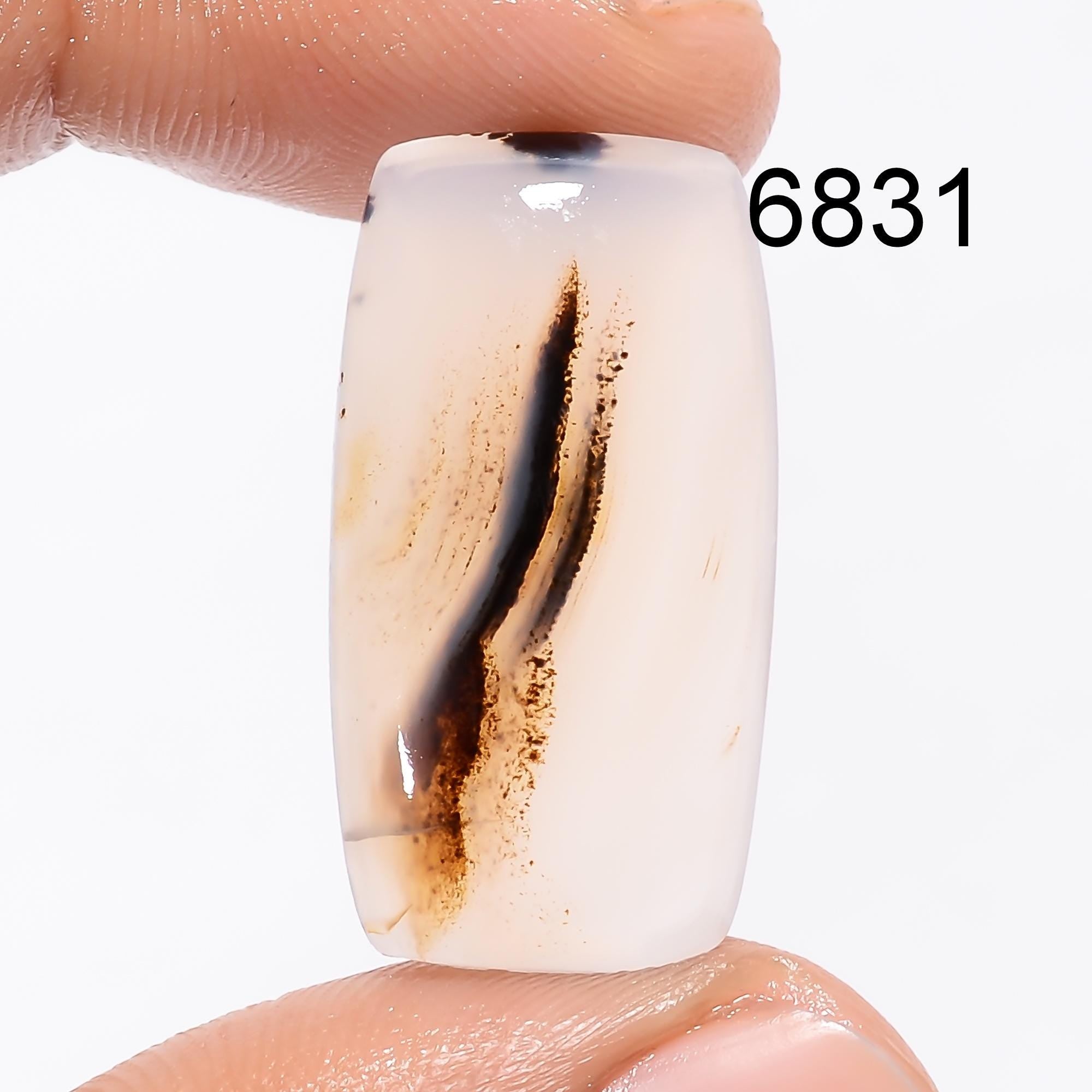 Natural Montana Agate Pendant Cabochon, Multi Color Gemstone For Jewelry Making - image 3