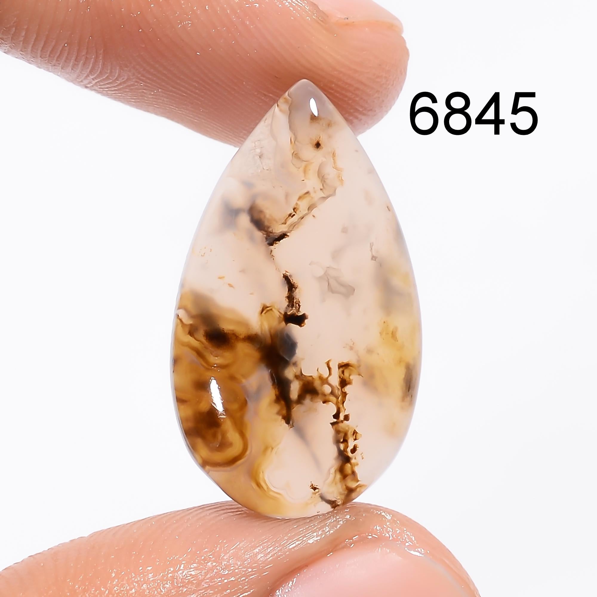 Natural Montana Agate Pendant, Multi Color Gemstone For Jewelry Making - image 8