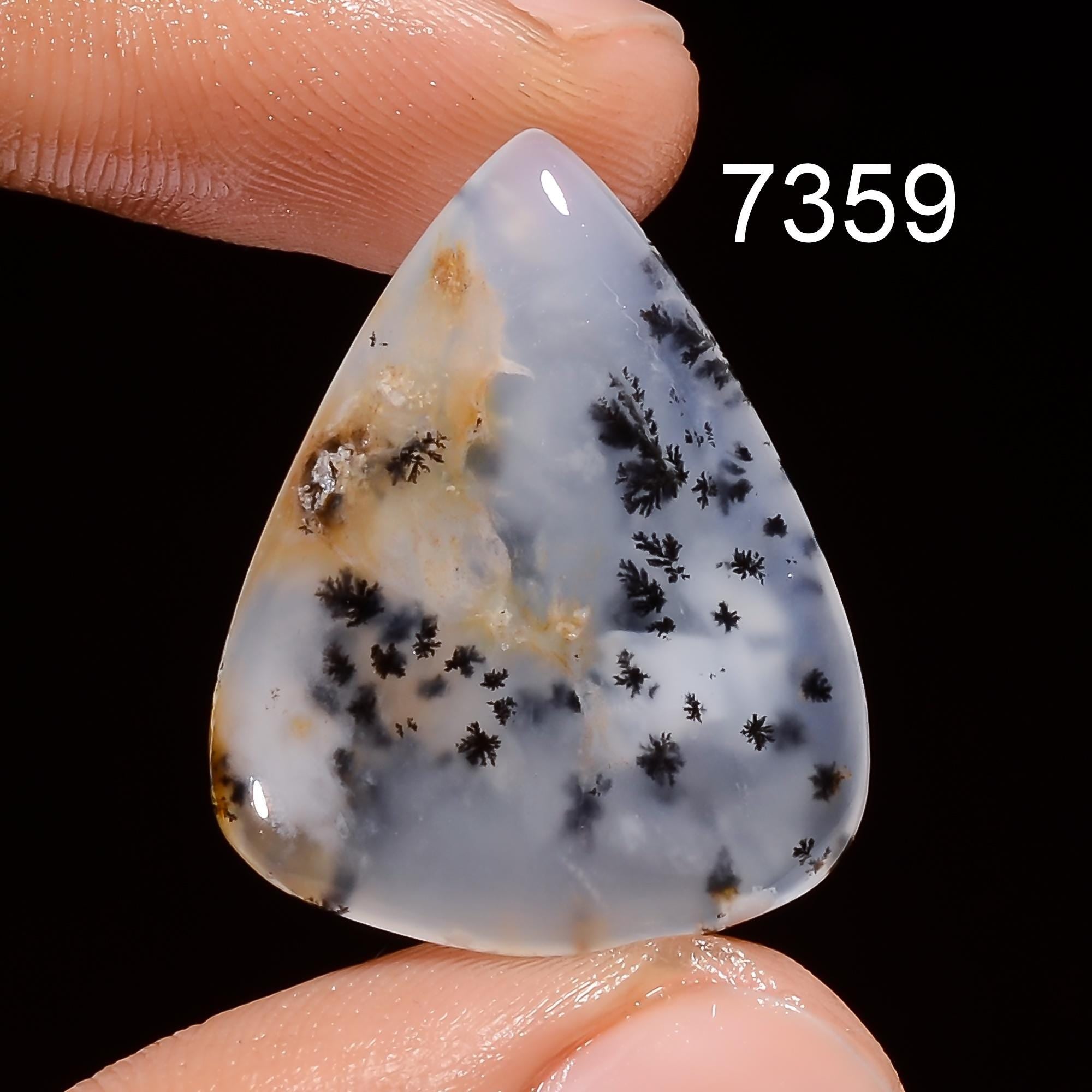 Natural Dendritic Agate Cabochon: Mix Shape Gemstone, AAA Quality Healing Gemstone - image 3