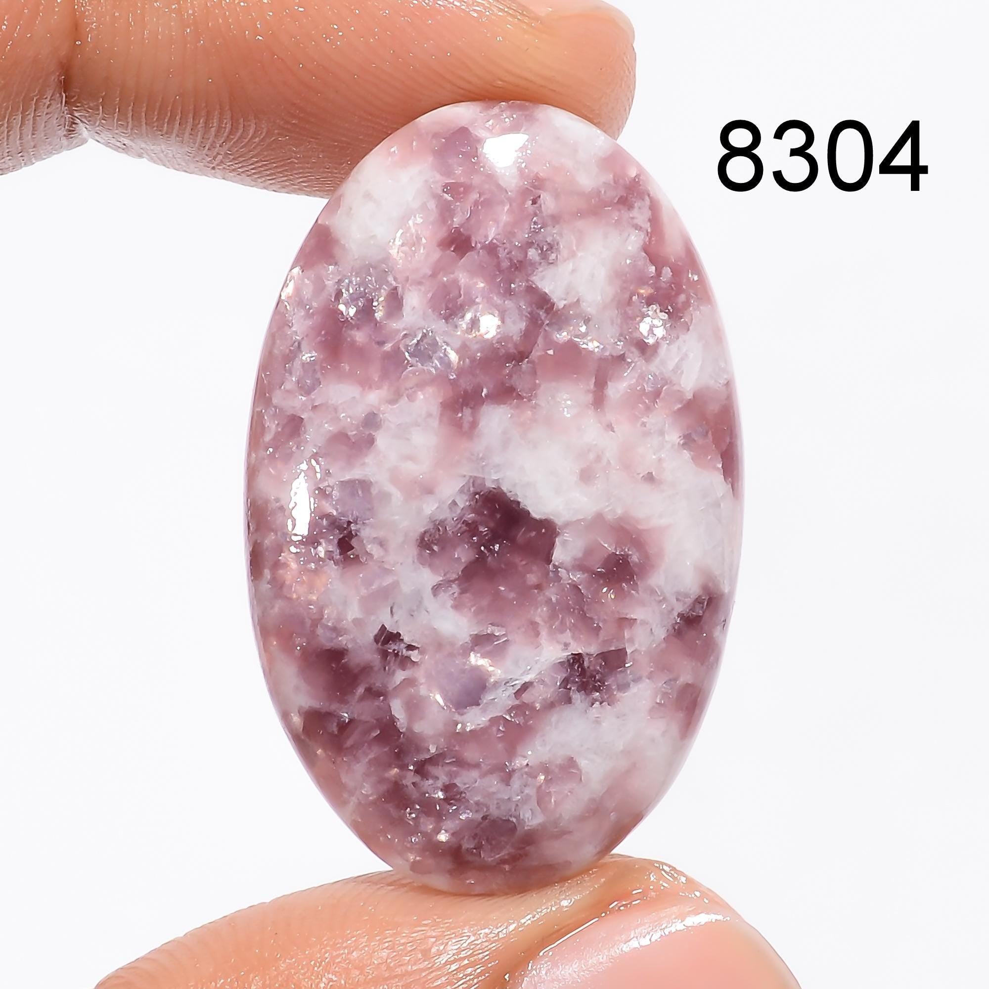 AAA Quality Natural Pink Lepidolite Loose Cabochon Gemstone for Designer Jewelry Making Pendant Supplies - image 3