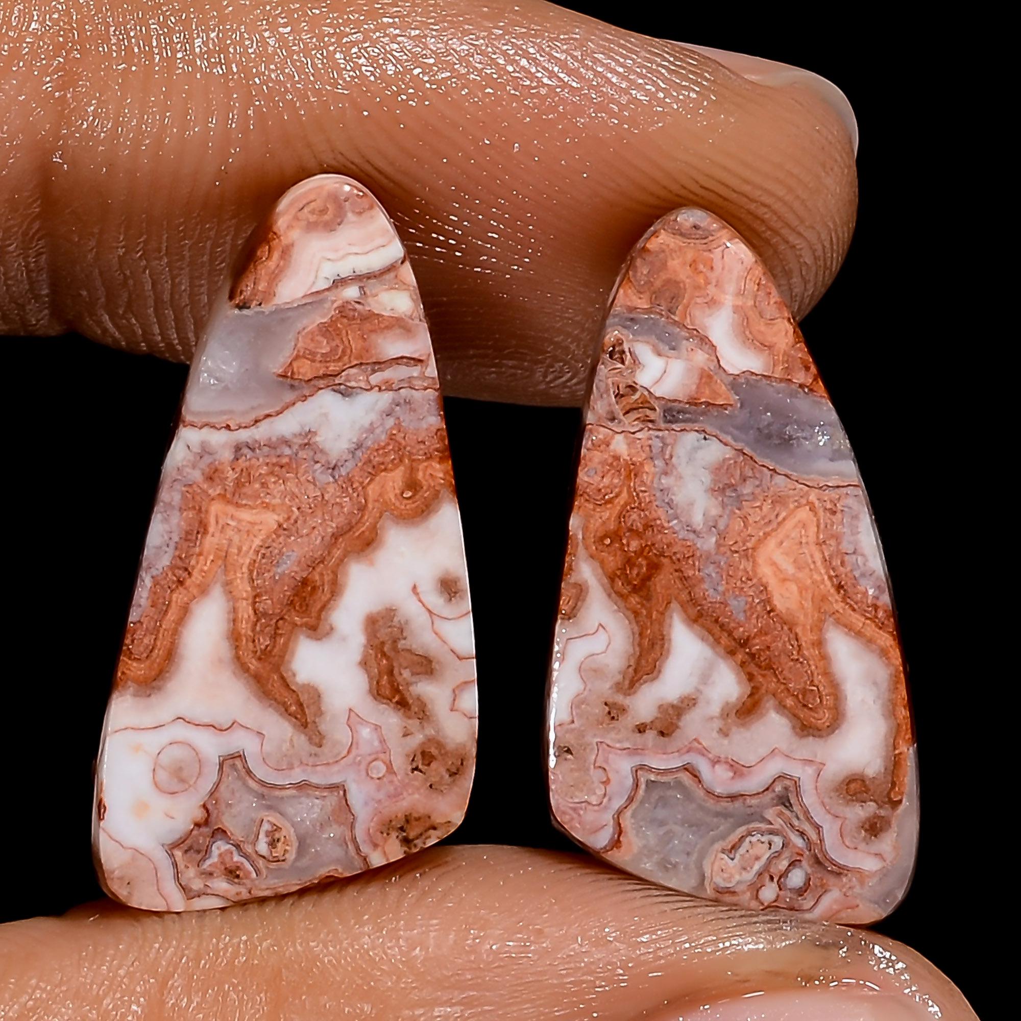 Designer Rosita Jasper Pair Gemstone Fancy Shape Natural Gemstone Pair, Matched Pair For Earring  Jewelry Making Supply 