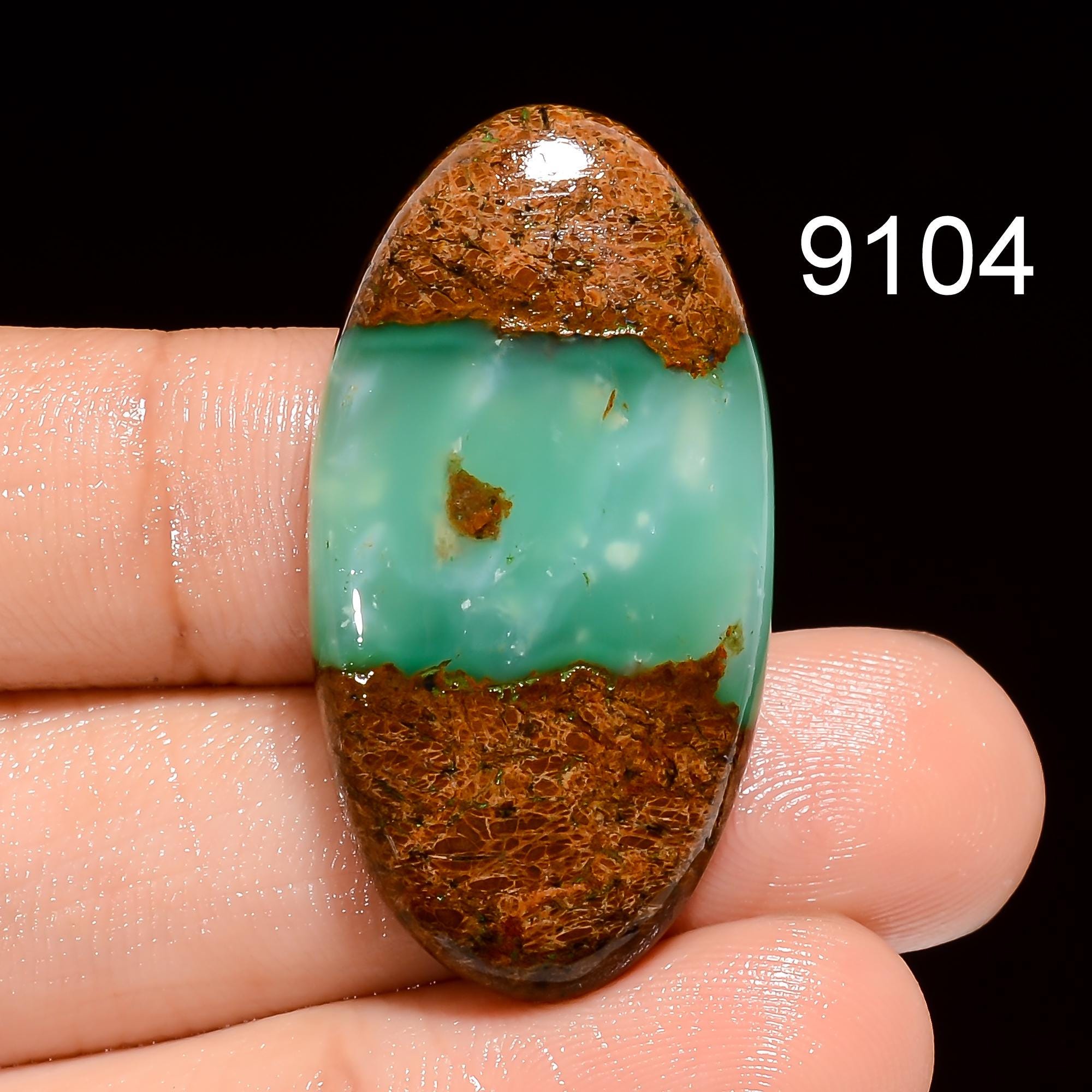 Natural Bio Chrysoprase Gemstone, Bio Chrysoprase Cabochon Diy-Art-Crafts Pendant Gemstone For Jewelry, AAA+ Quality Sto - image 8