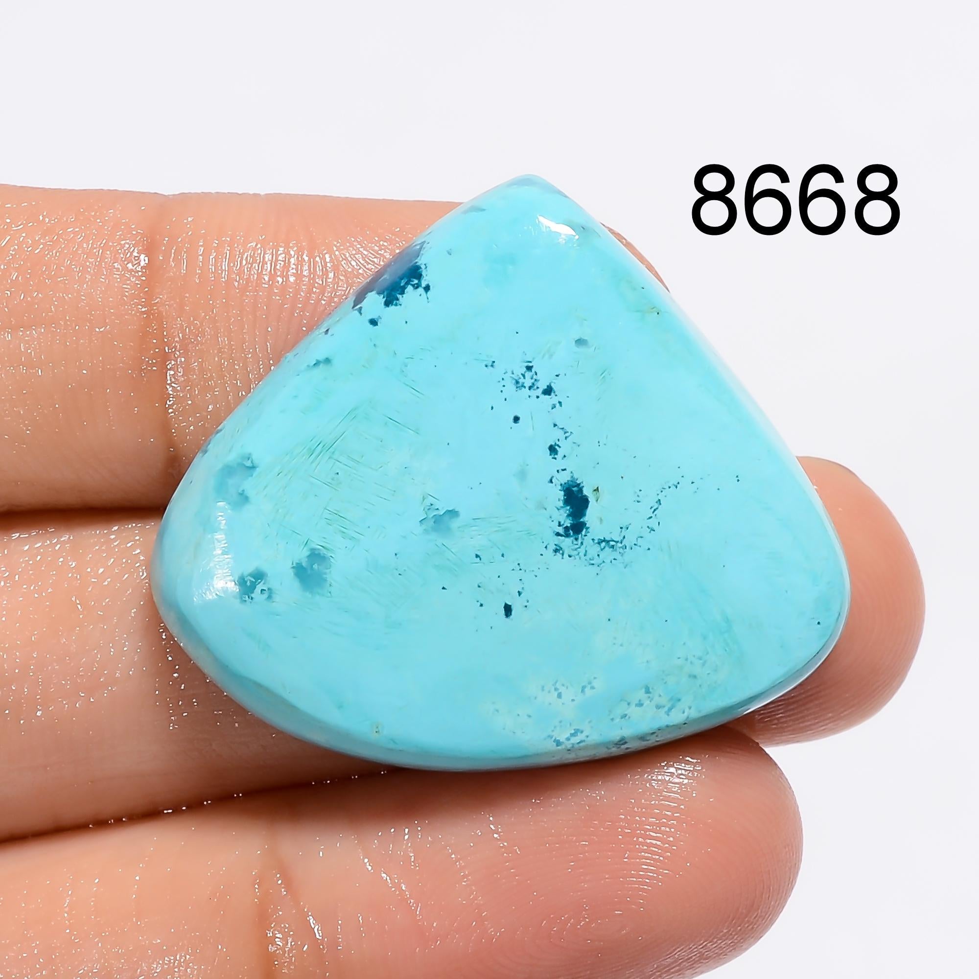AAA Blue Shattuckite Gemstone Cabochon, Mix Shape Loose Pendant Stone - image 4