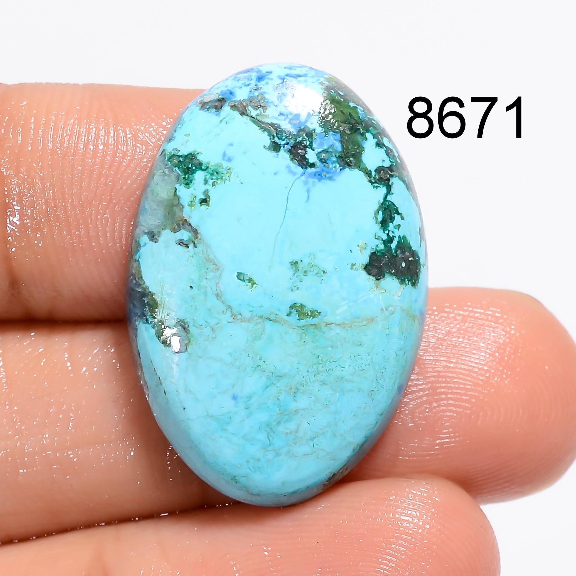 AAA Blue Shattuckite Gemstone Cabochon, Mix Shape Loose Pendant Stone - image 6