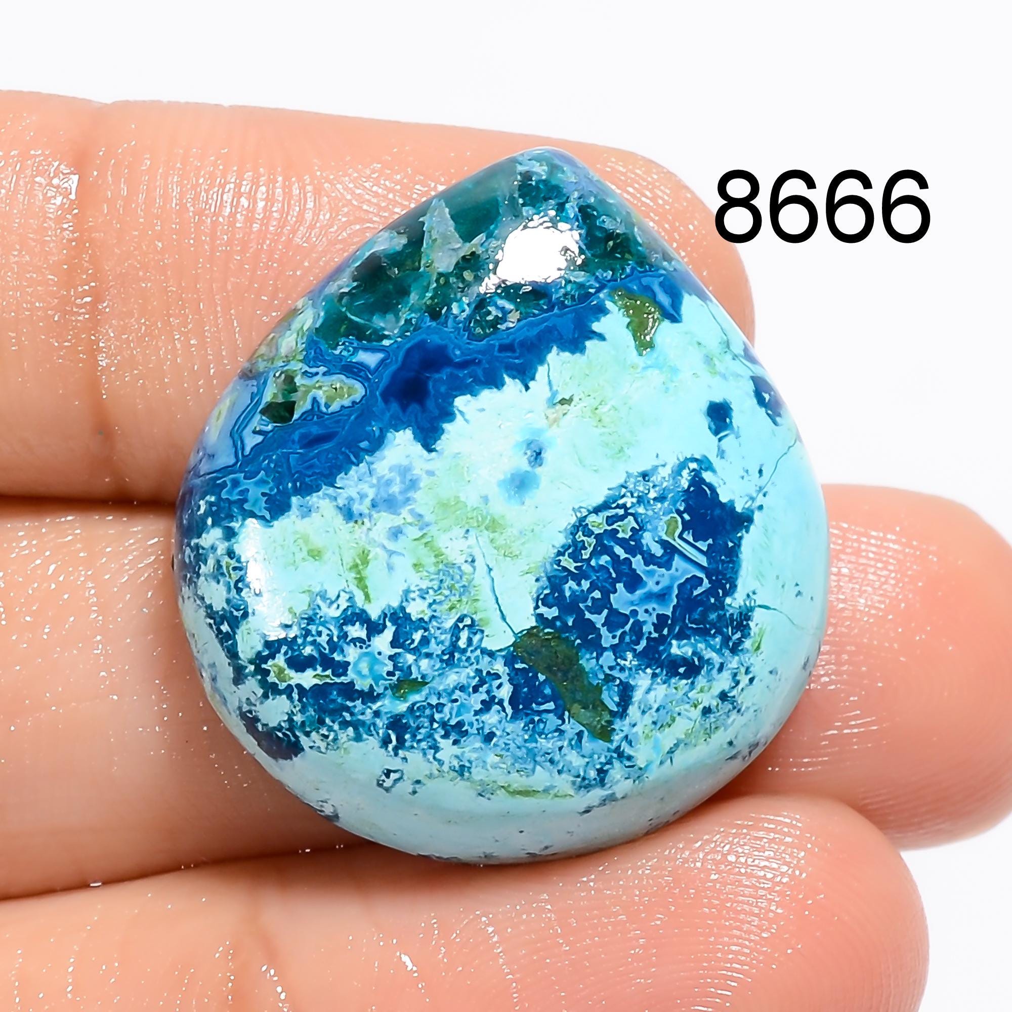 AAA Blue Shattuckite Gemstone Cabochon, Mix Shape Loose Pendant Stone