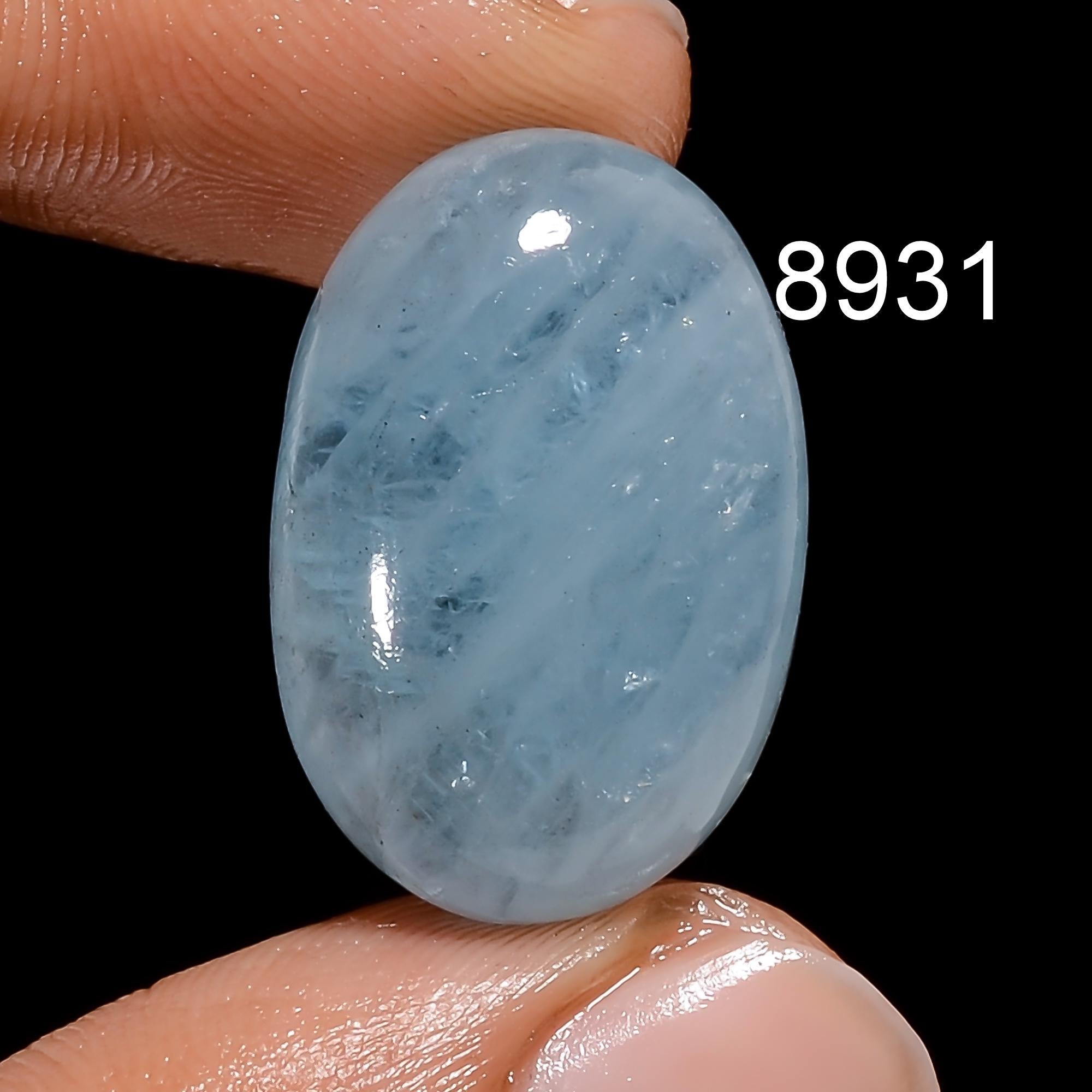 Natural Blue Aquamarine Gemstone, Rare Blue Flashy Aquamarine Cabochon, Blue Aquamarine Loose Gemstone Cabochon For Jewe