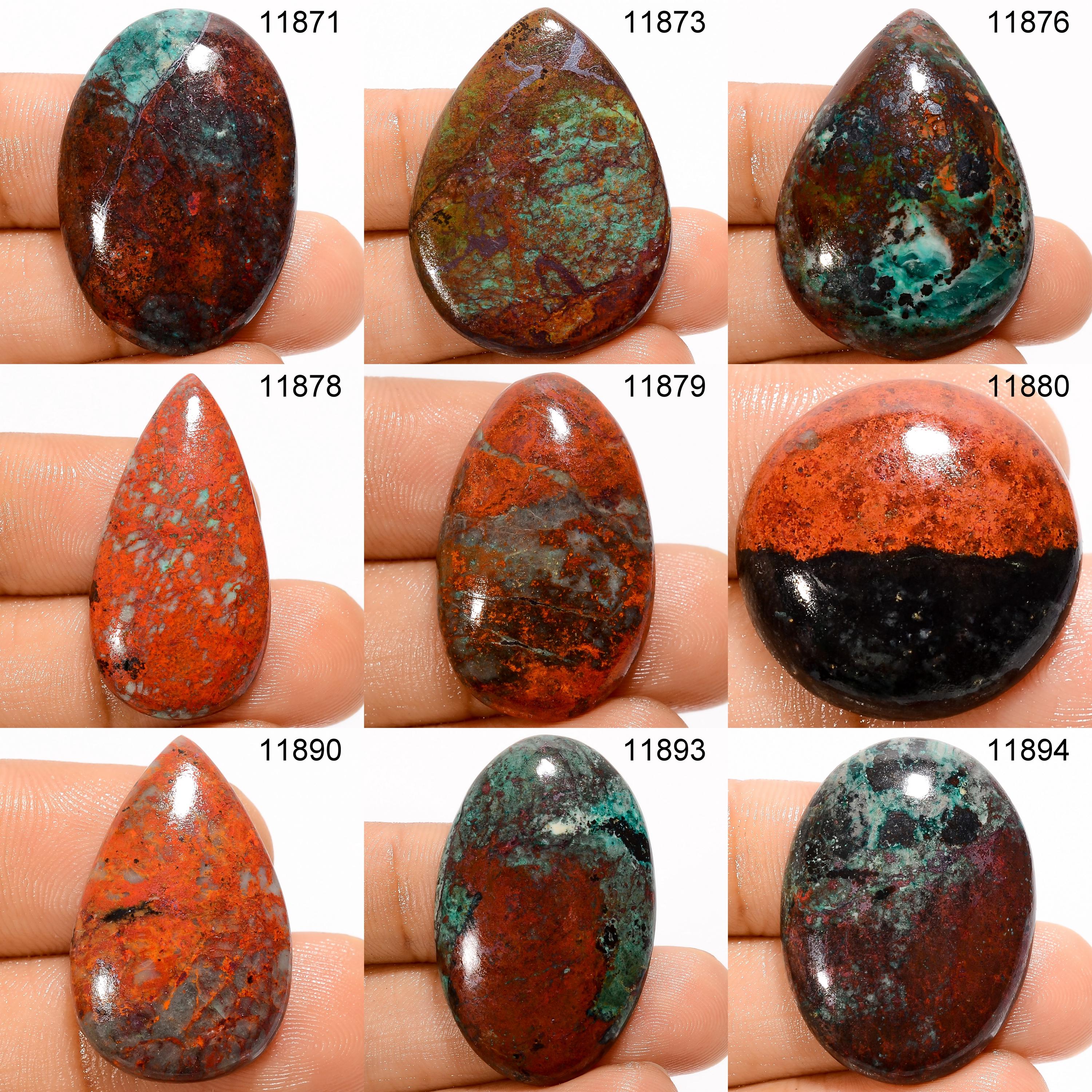 AAA Sonora Sunrise Cabochon, Natural Cupric Chrysocolla, Loose Gemstone. - image 2