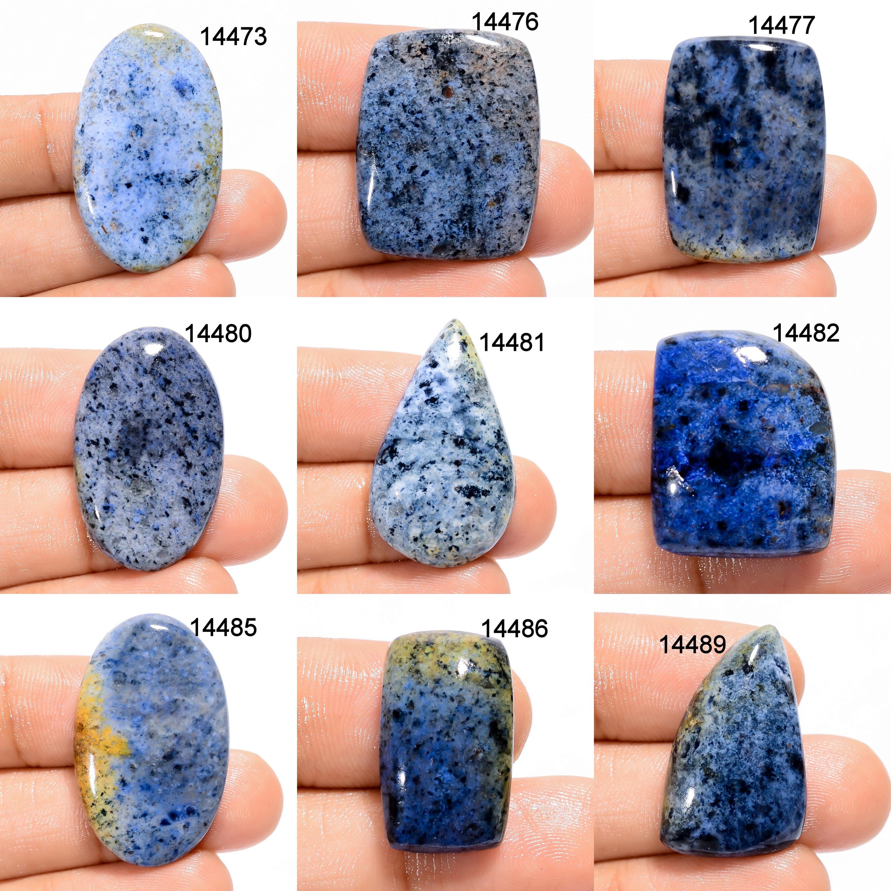 AAA Dumortierite Cabochon: Blue Crystal Gemstone Pendant Supply - image 3