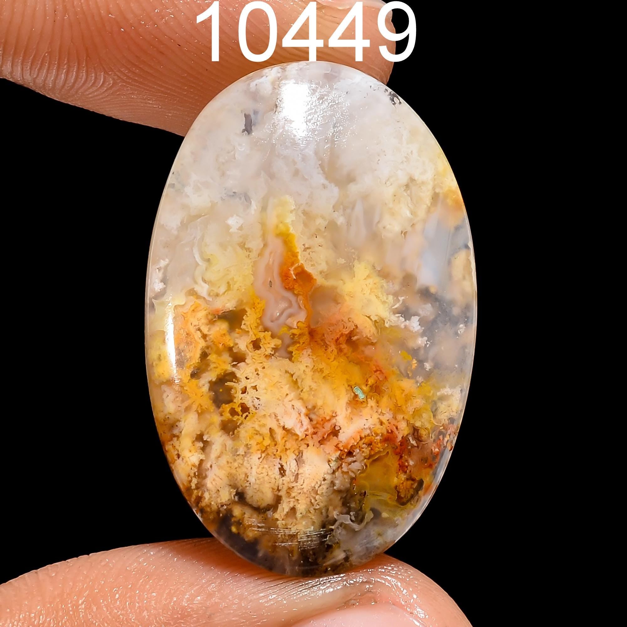 AAA Plume Agate Cabochon, Loose Gemstone, Jewelry Making - image 3