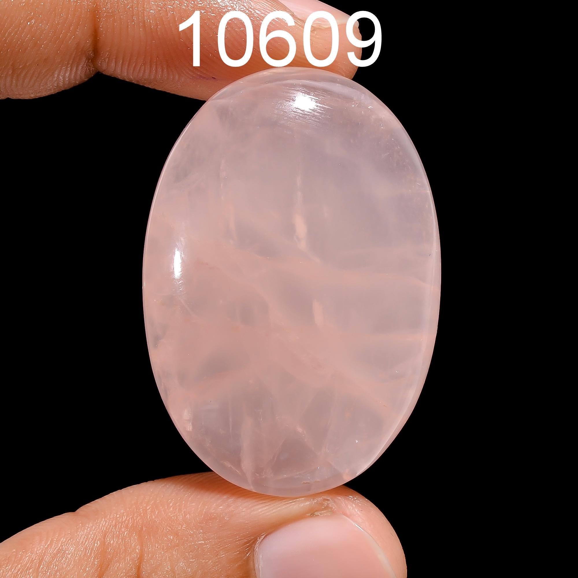 Natural Rose Quartz Cabochon, Mix Shape Gemstone Pendant - image 4