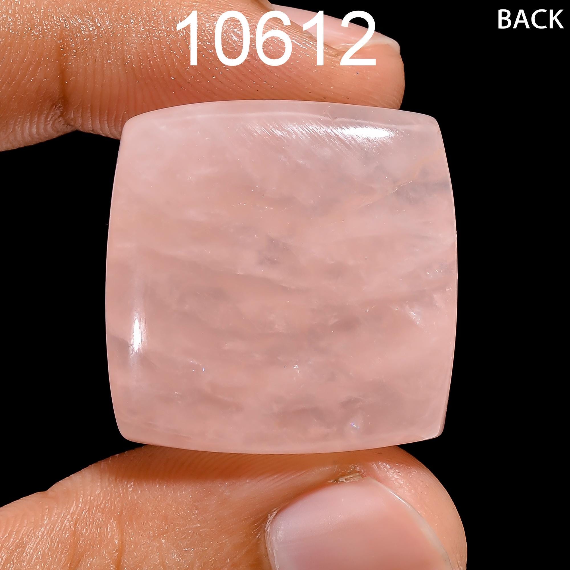 Natural Rose Quartz Cabochon, Mix Shape Gemstone Pendant - image 6