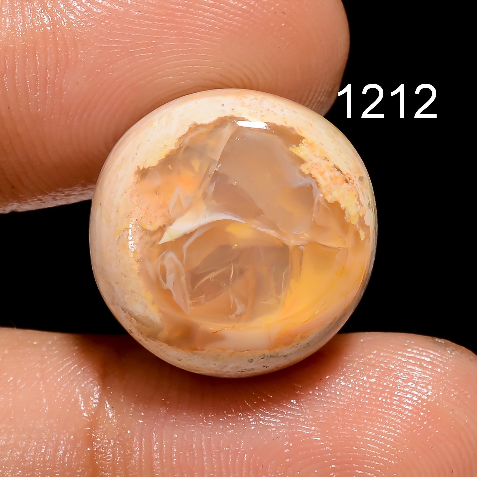Mexican Fire Opal Gemstone, Oval Shape Natural Opal Cabochon Gemstone, Loose Mexican Opal Gemstone For Jewelry Pendant M