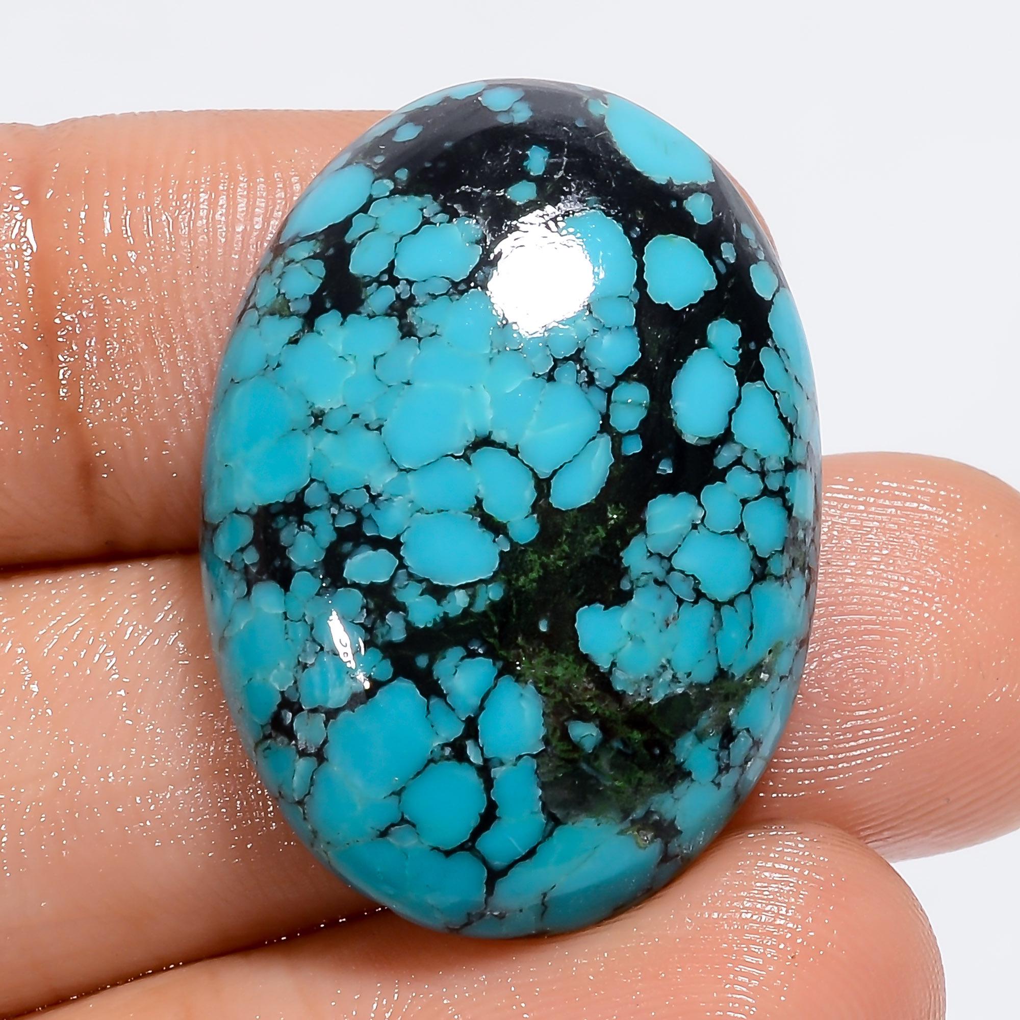 AAA Tibetan Turquoise Gemstone Cabochon, Oval,