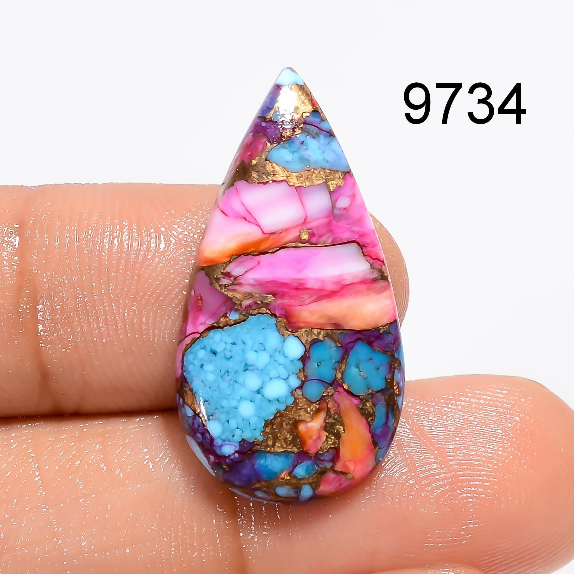Mohave Copper Turquoise Cabochon, AAA Jewelry Gemstone Supply