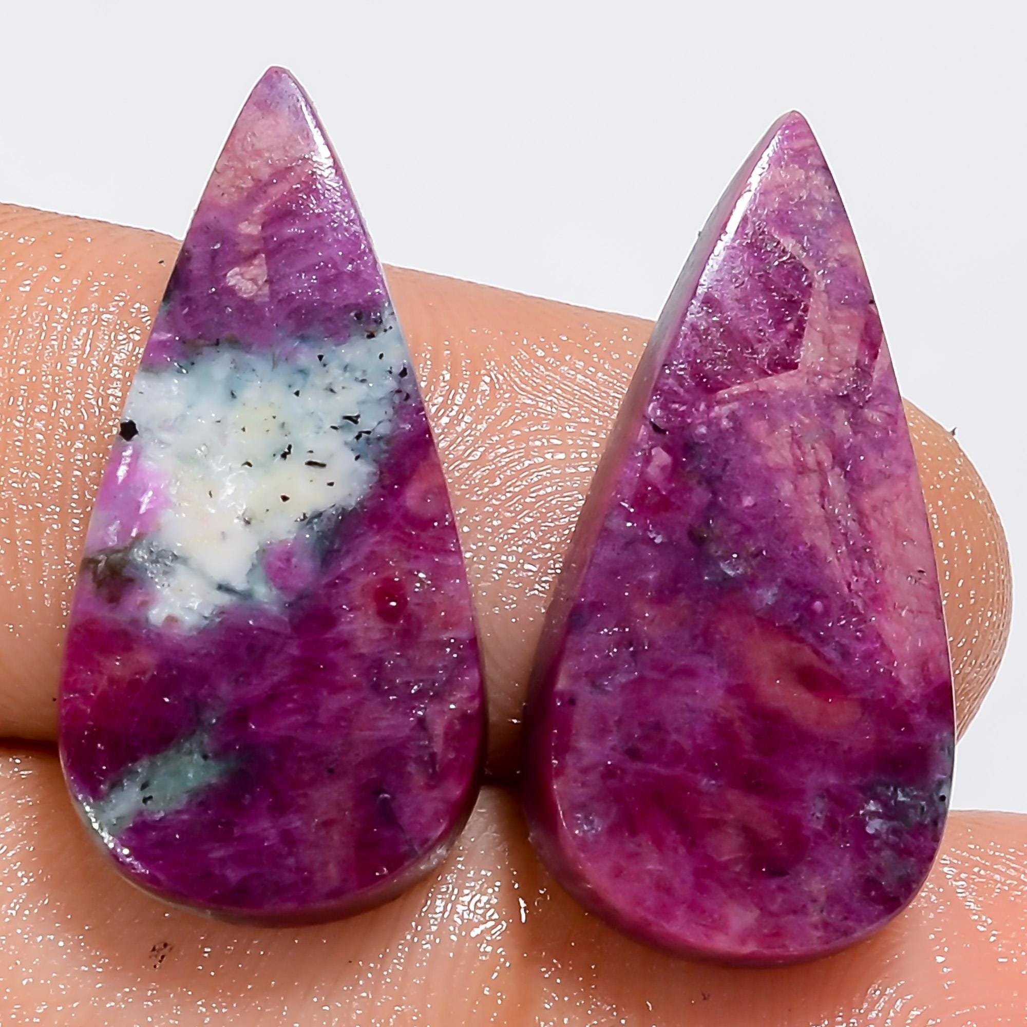 AAA Pink Ruby Genstone Mix Shape Loose Natural Cabochon Jewelry Making Heaking Crystal