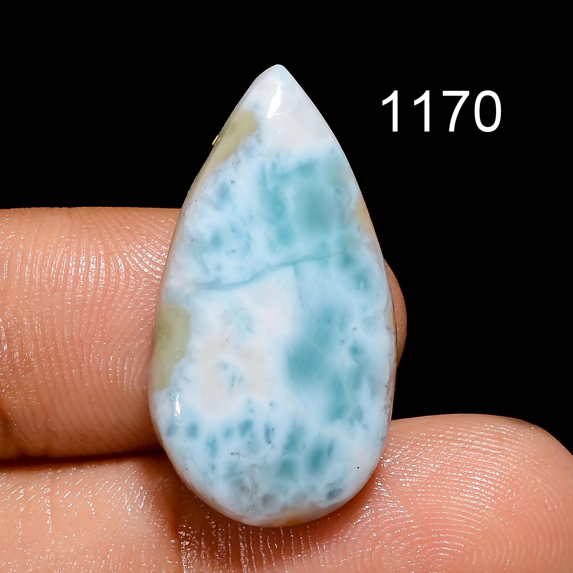 Natural Larimar Gemstone, Designer Larimar Cabochon Crystal, DIY-ART-CRAFTS Pendant Necklace Jewelry making supply, Birt