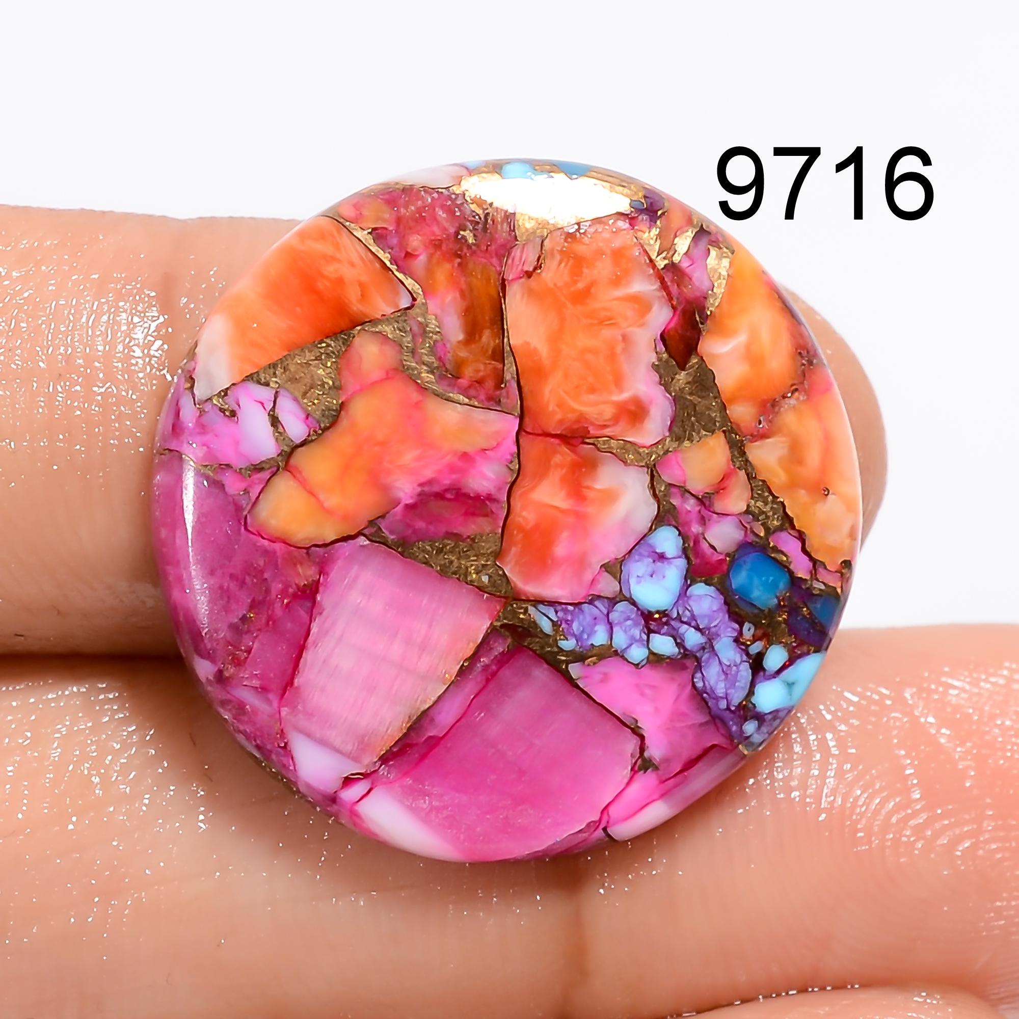 Mohave Copper Turquoise Cabochon, AAA Gemstone, Mix Shape - image 5
