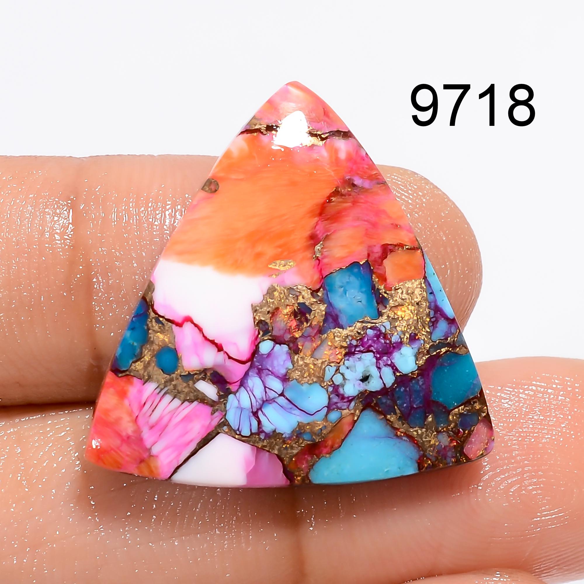 Mohave Copper Turquoise Cabochon, AAA Gemstone, Mix Shape - image 6