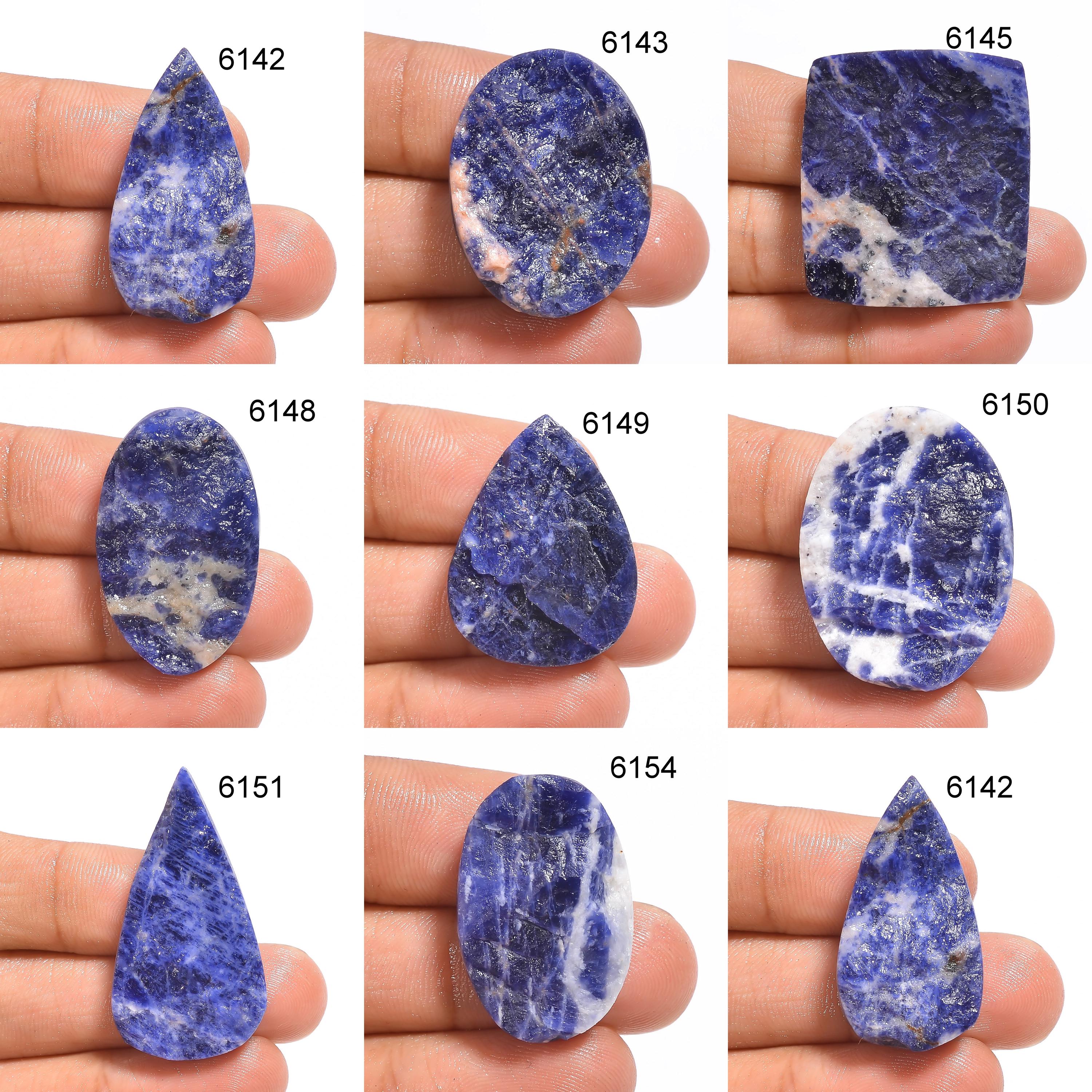 AAA Sodalite Druzy Gemstone Cabochon, Jewelry Making Supply. - image 2