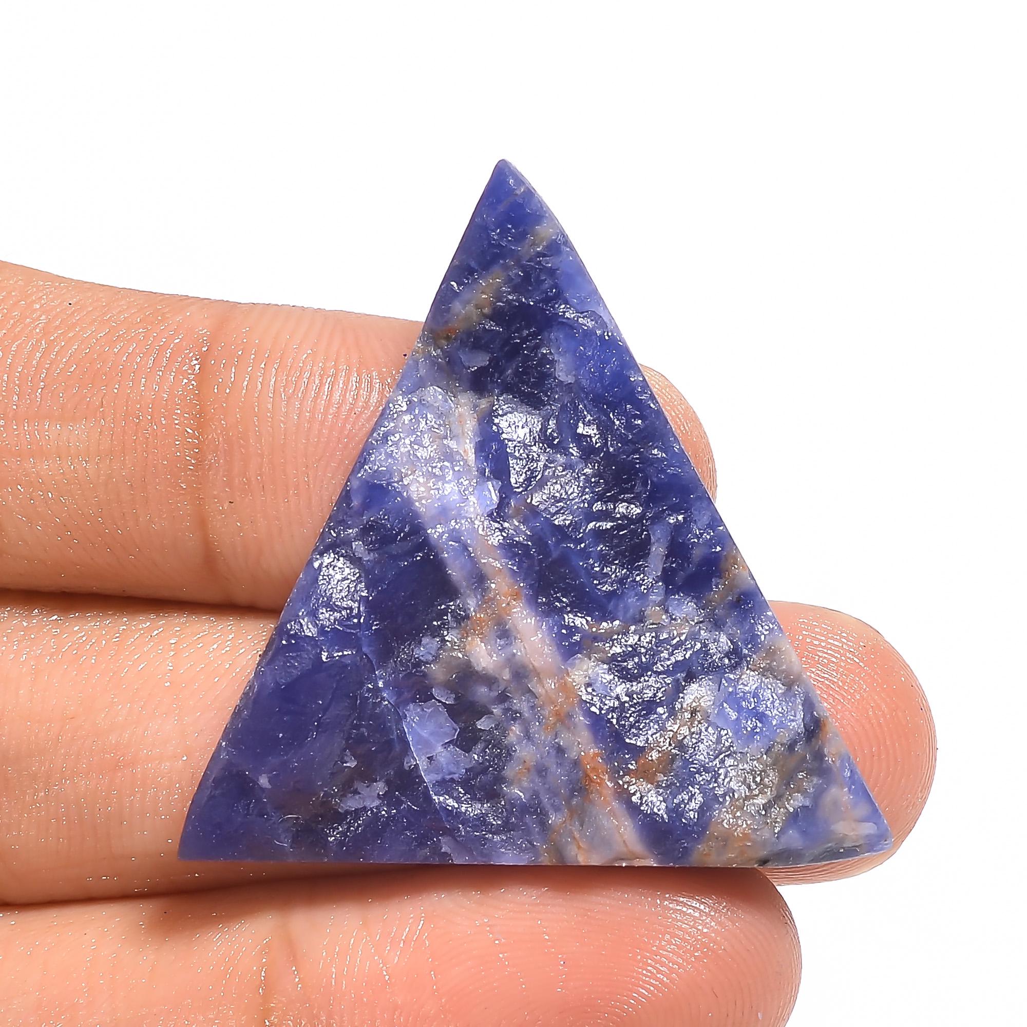 AAA Sodalite Druzy Gemstone Cabochon, Jewelry Making Supply.