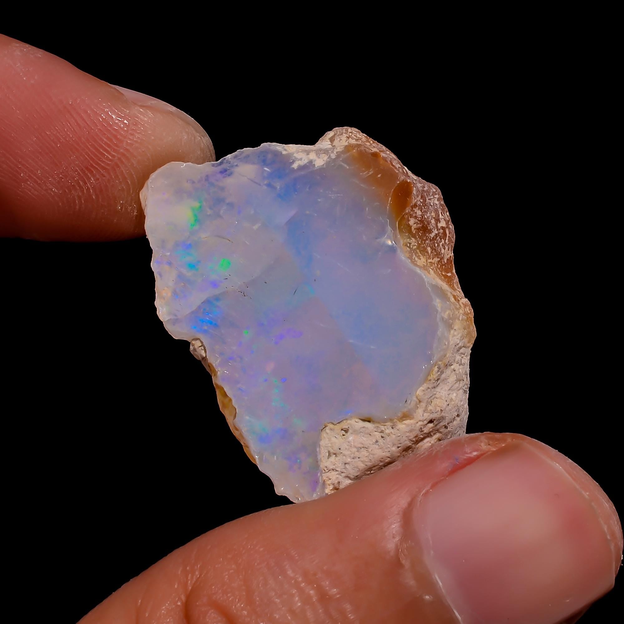 Welo Fire Ethiopian Opal Rough Gemstone, AAA Quality, Loose Opal Stone - image 2