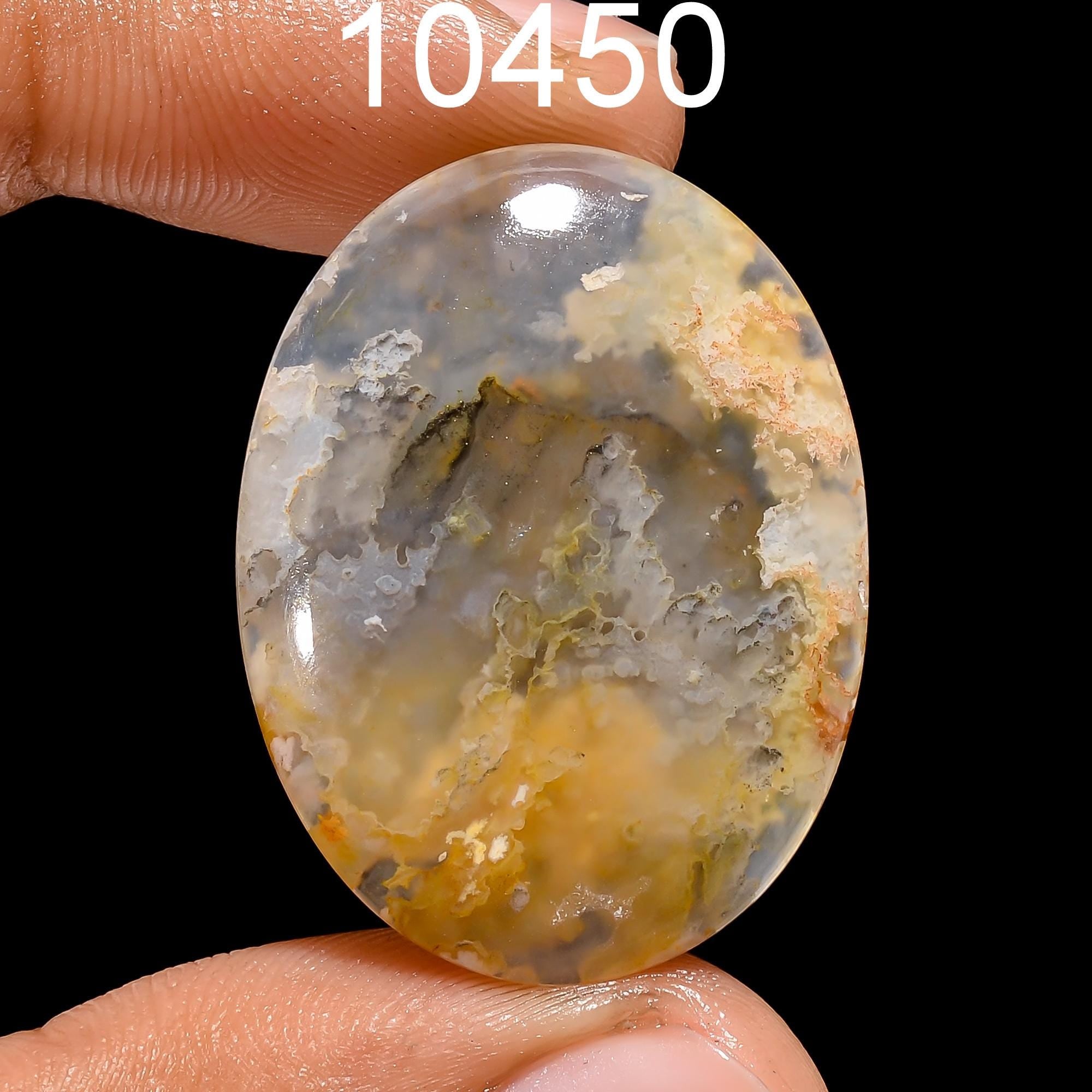 AAA Plume Agate Cabochon, Loose Gemstone, Jewelry Making - image 4