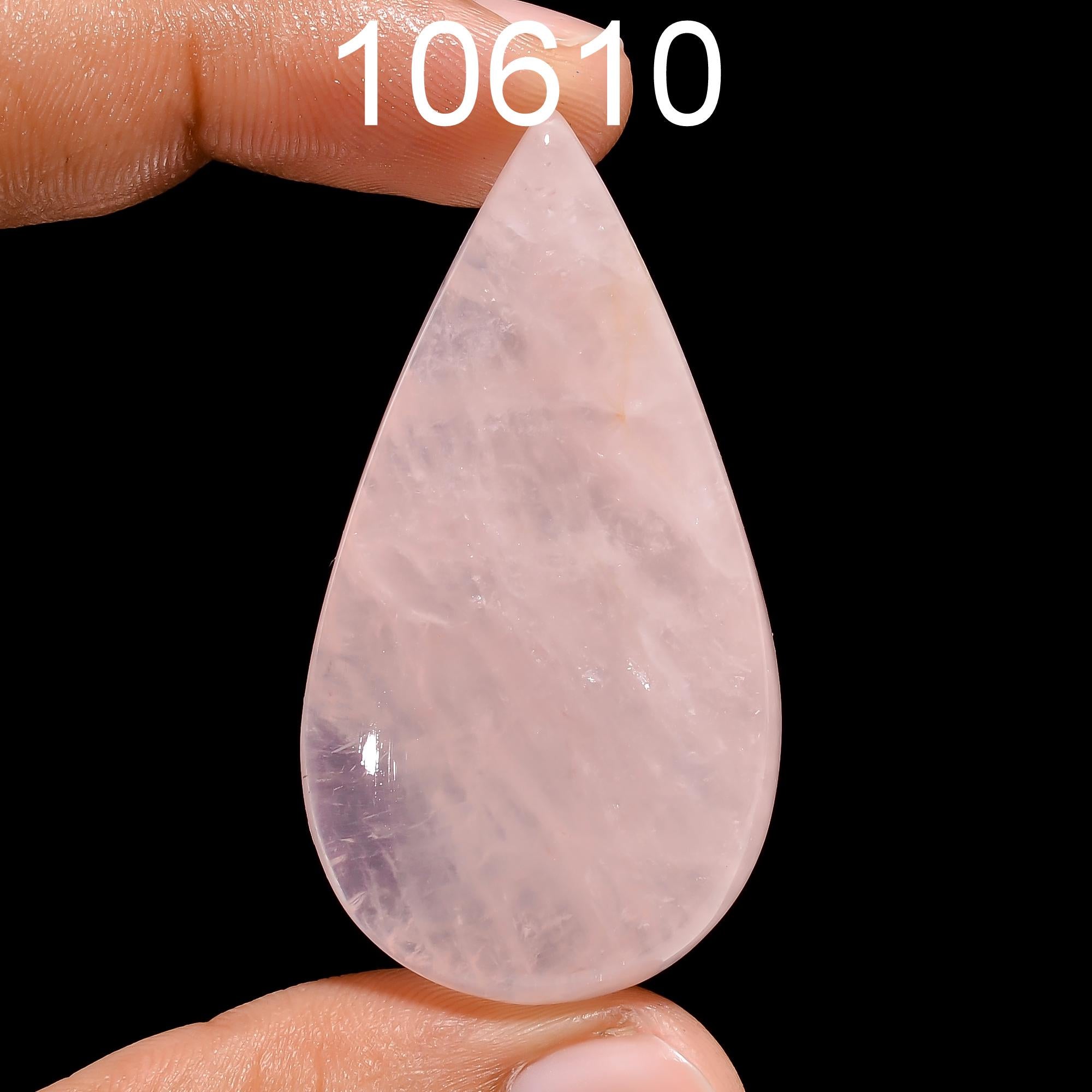 Natural Rose Quartz Cabochon, Mix Shape Gemstone Pendant