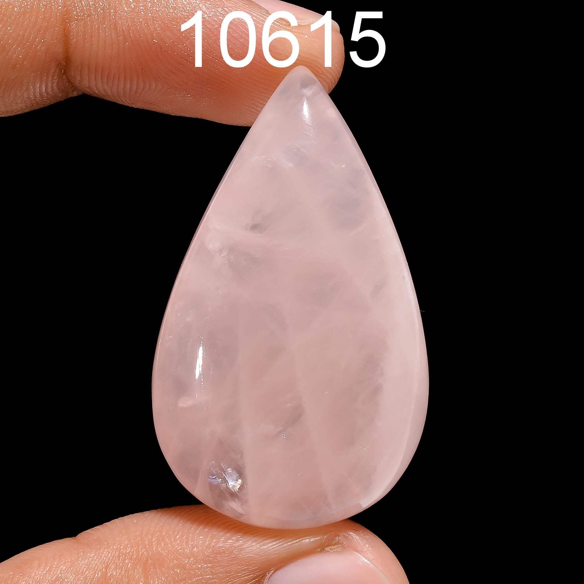 Natural Rose Quartz Cabochon, Mix Shape Gemstone Pendant - image 8