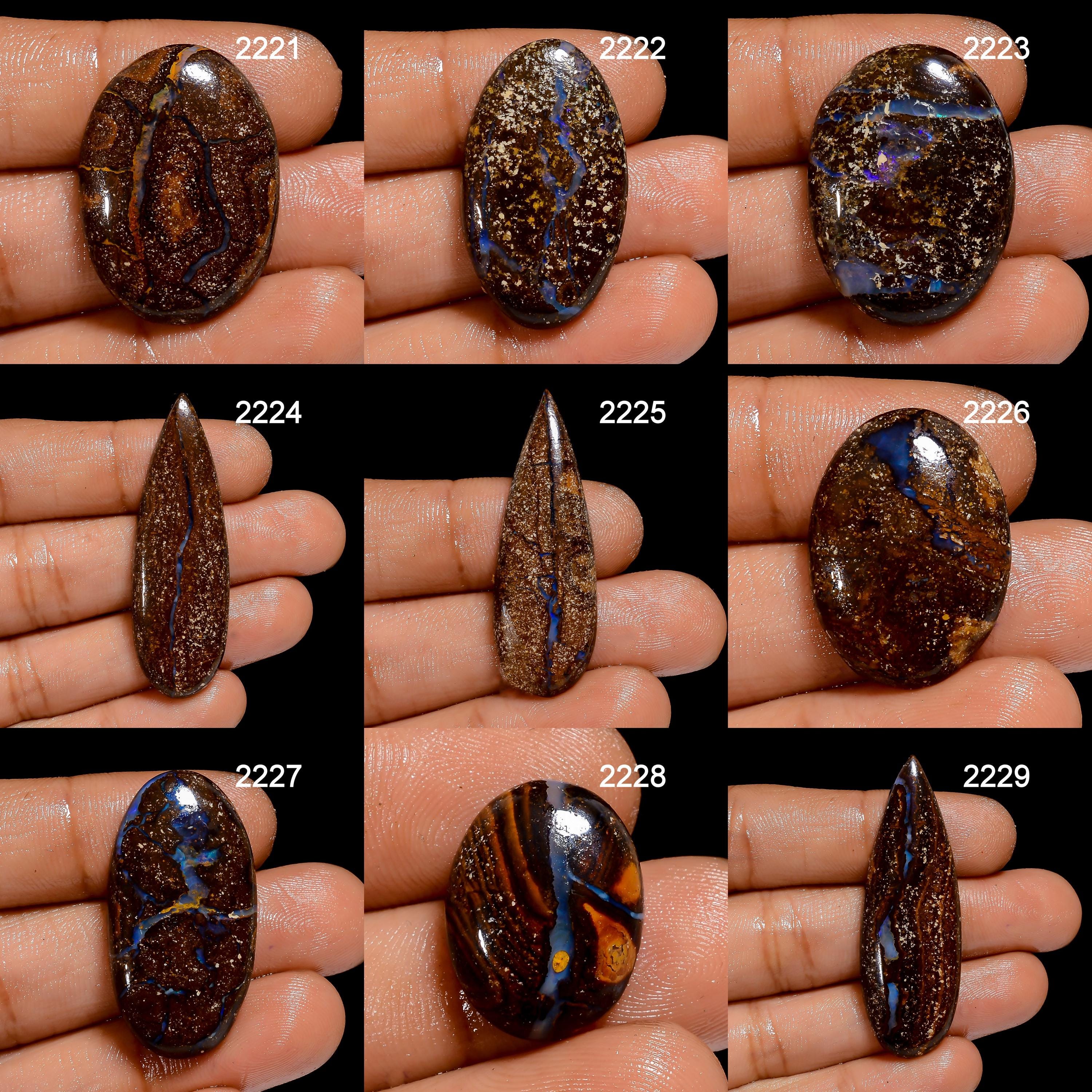 Natural Boulder Opal Cabochon, AAA Quality Loose Gemstone - image 2