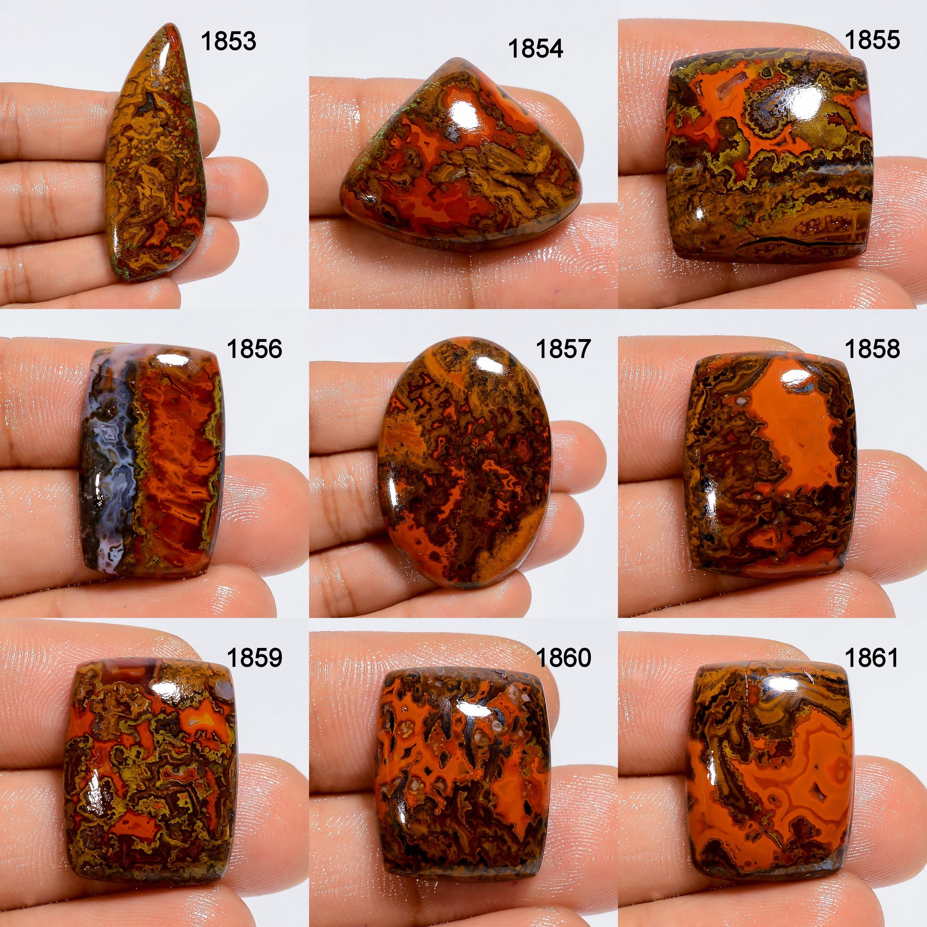 AAA Seam Agate Cabochon: Natural Gemstone for Jewelry Making - image 2