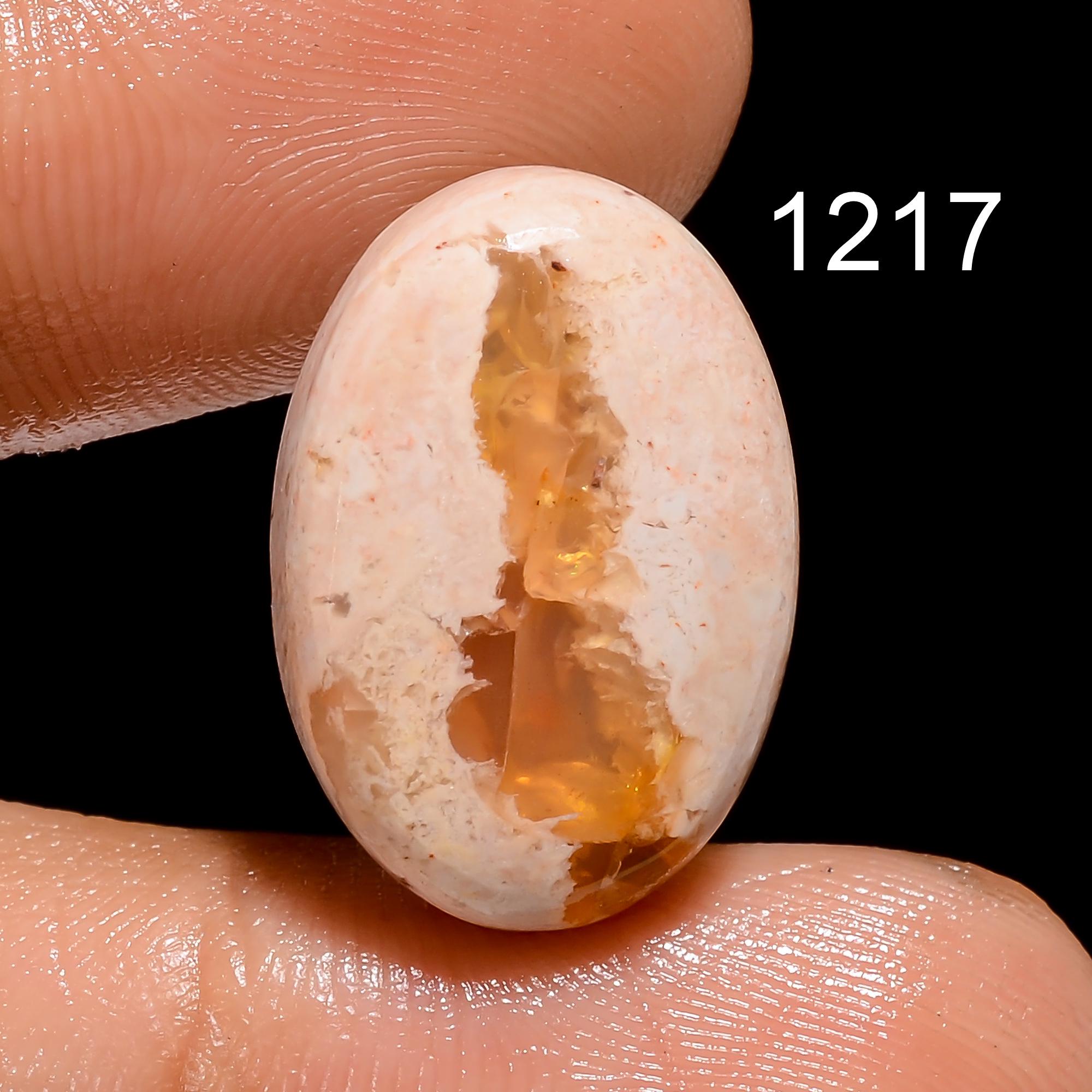 Mexican Fire Opal Gemstone, Real Opal Cabochon Crystals Gemstone, Loose Mexican Healing Opal Gemstone For Jewelry Pendan