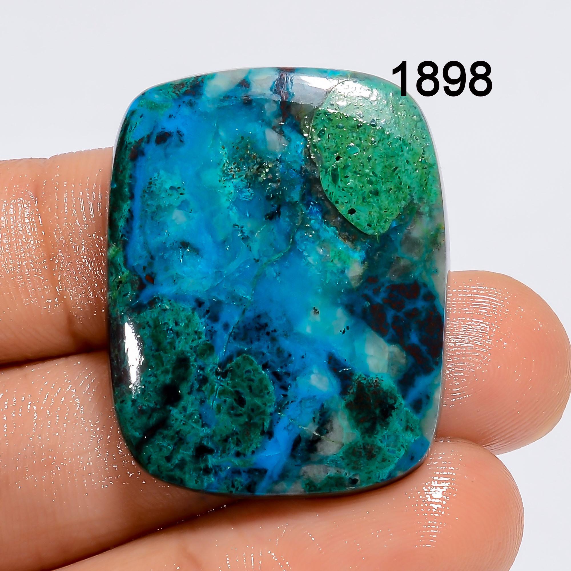 Natural Chrysocolla Cabochon: Designer Loose Gemstone for Jewelry Making