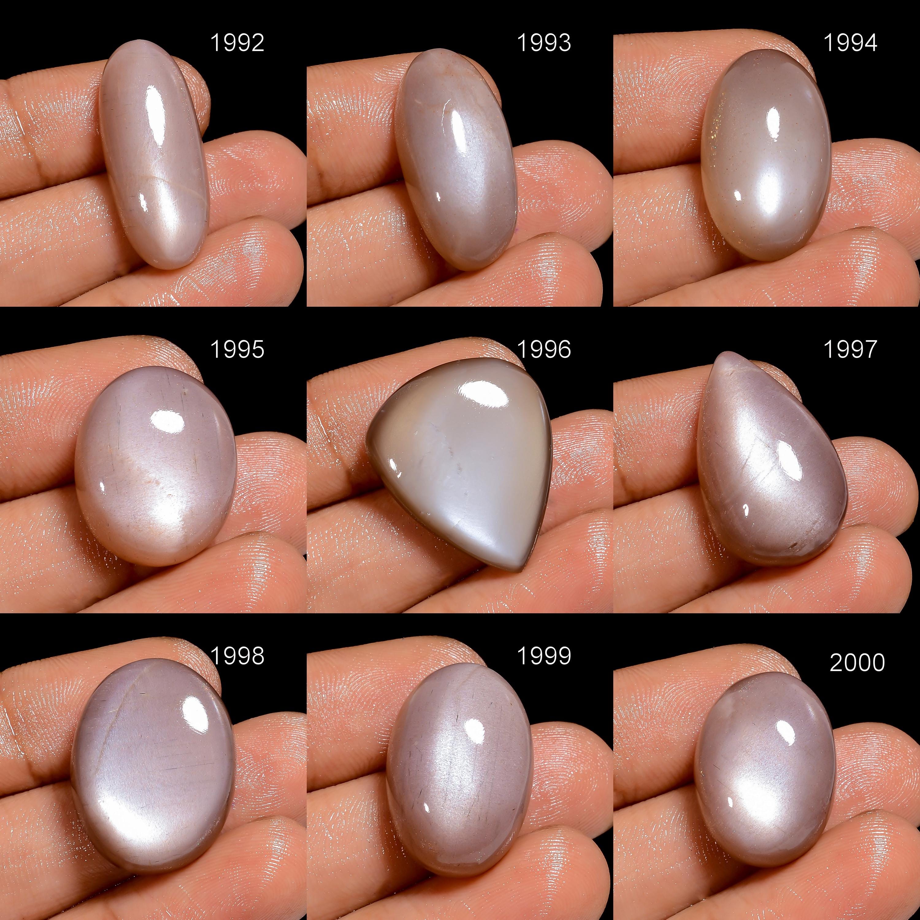 AAA Peach Moonstone Cabochon, Loose Gemstone, Mixed Shape - image 3