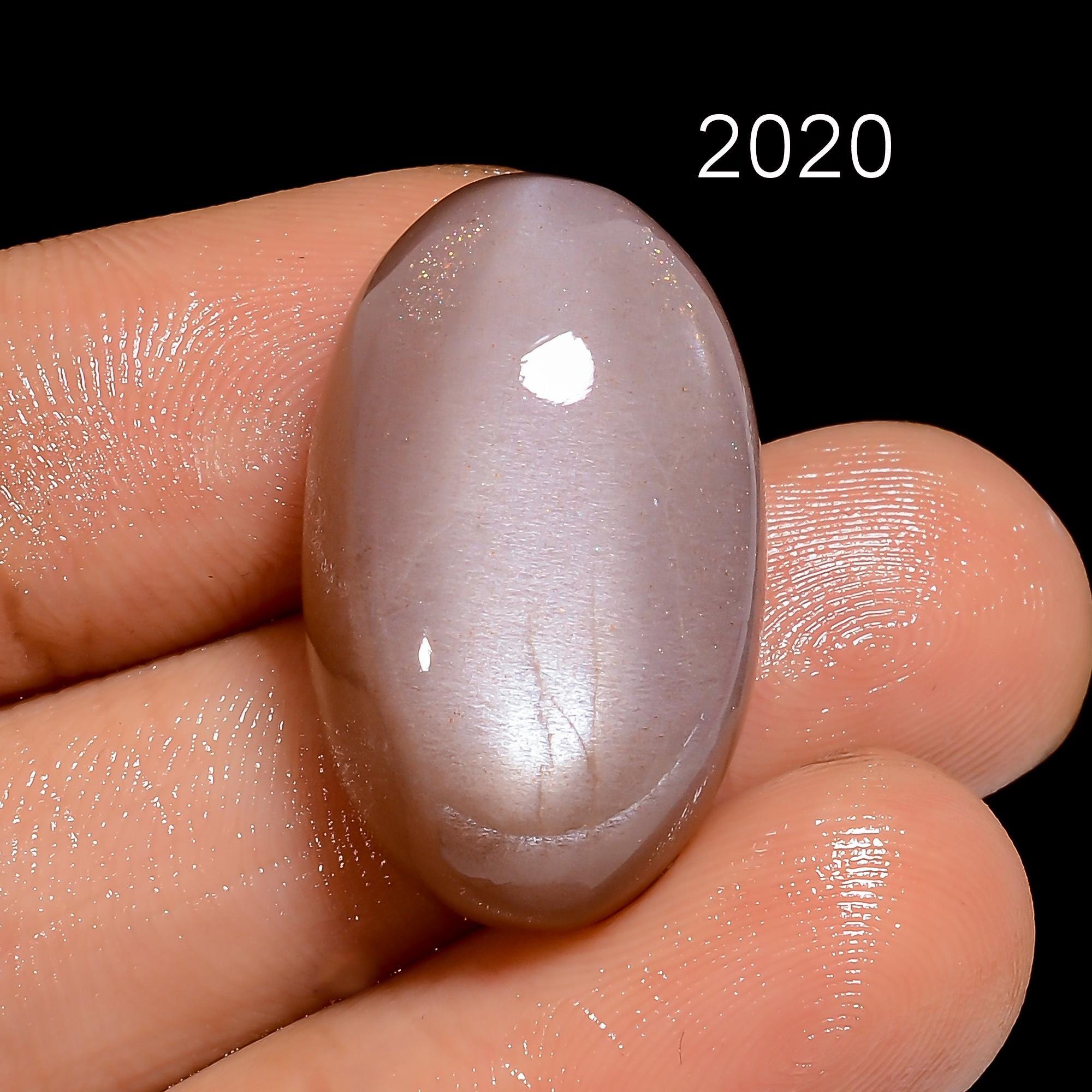 Natural Peach Moonstone Cabochon, Loose Gemstone, Jewelry Making - image 9