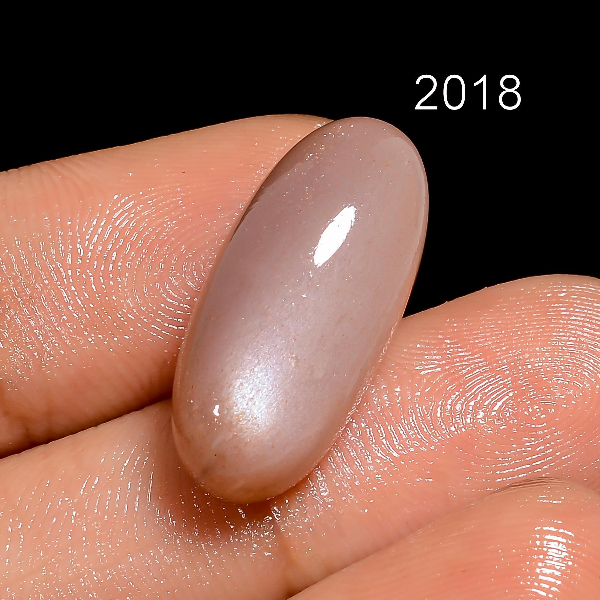 Natural Peach Moonstone Cabochon, Loose Gemstone, Jewelry Making - image 7