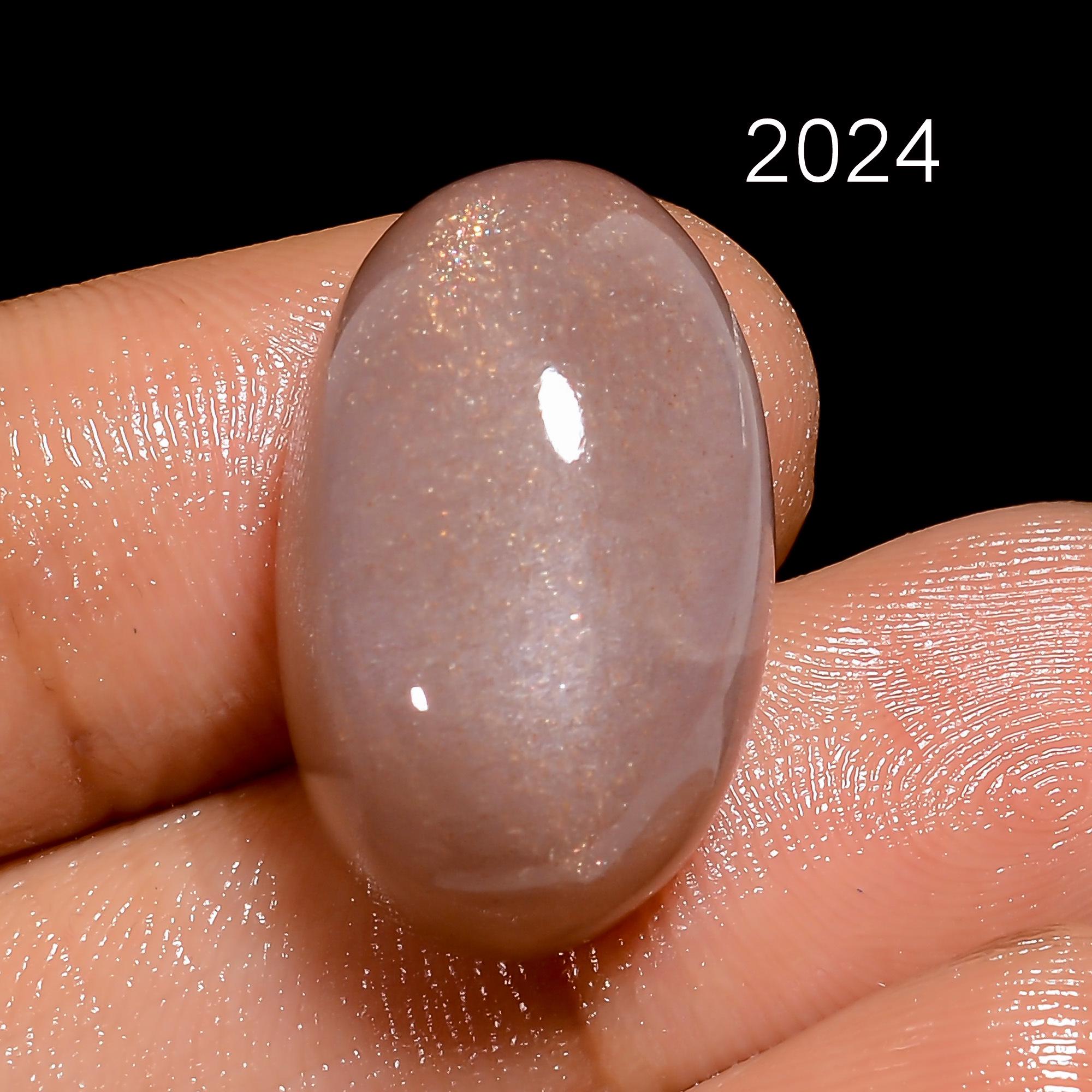 Natural Peach Moonstone Cabochon Mix Shape Loose Gemstones for Jewelry Making and Healing Crafts - image 3