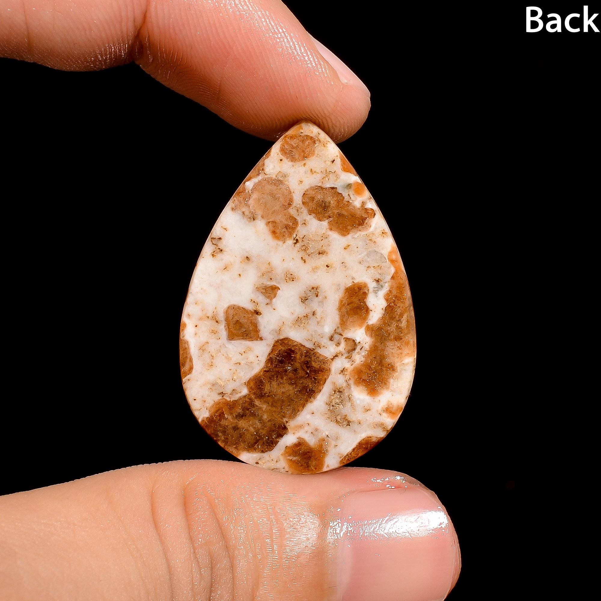 Garnet In Limestone Gemstone, Radiant Shape  Loose Cabochon Gemstone For Jewelry Making Supply, Handmade Jewelry Crafts  - image 2