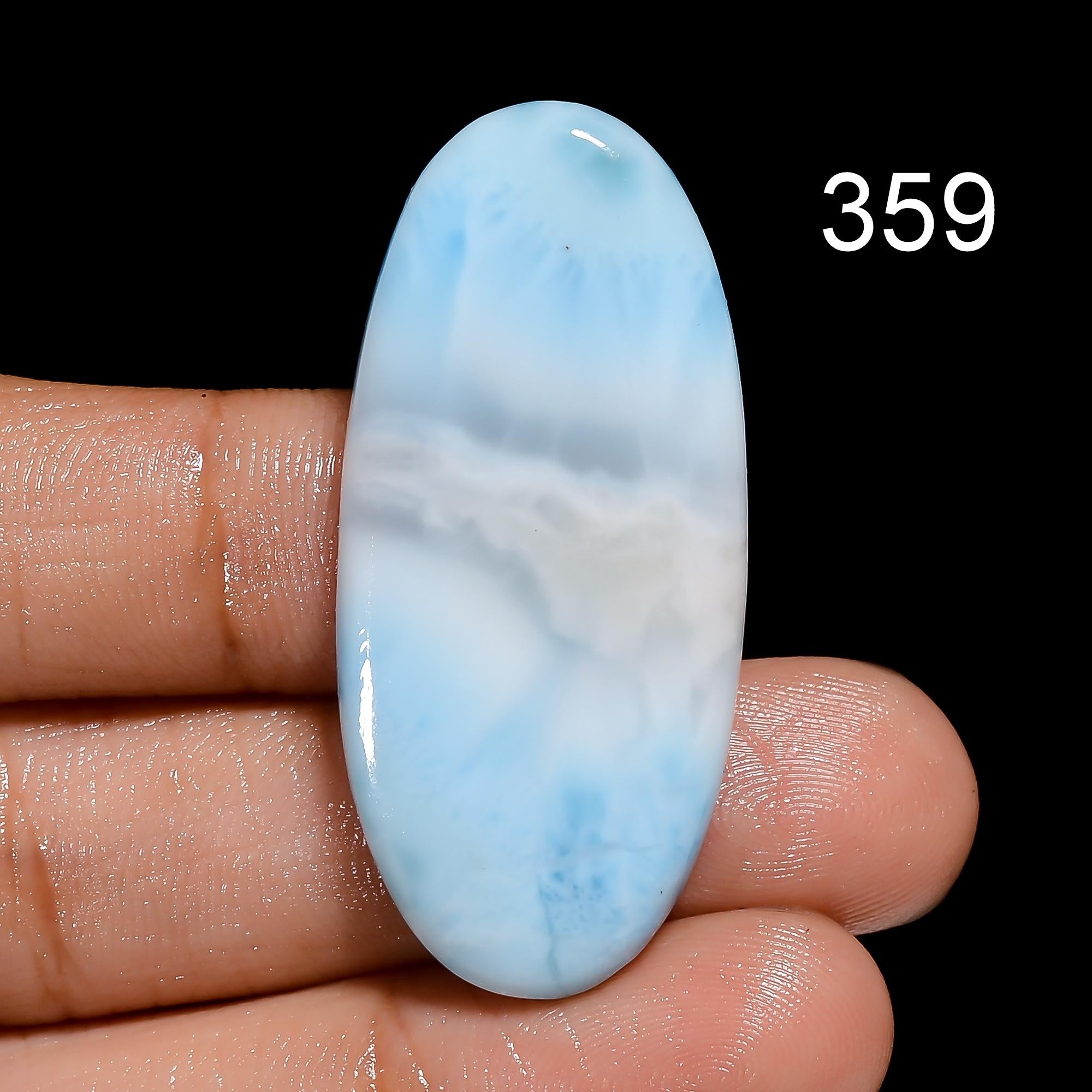 AAA Blue Larimar Cabochon, Dominican Gemstone, Jewelry Making Supply