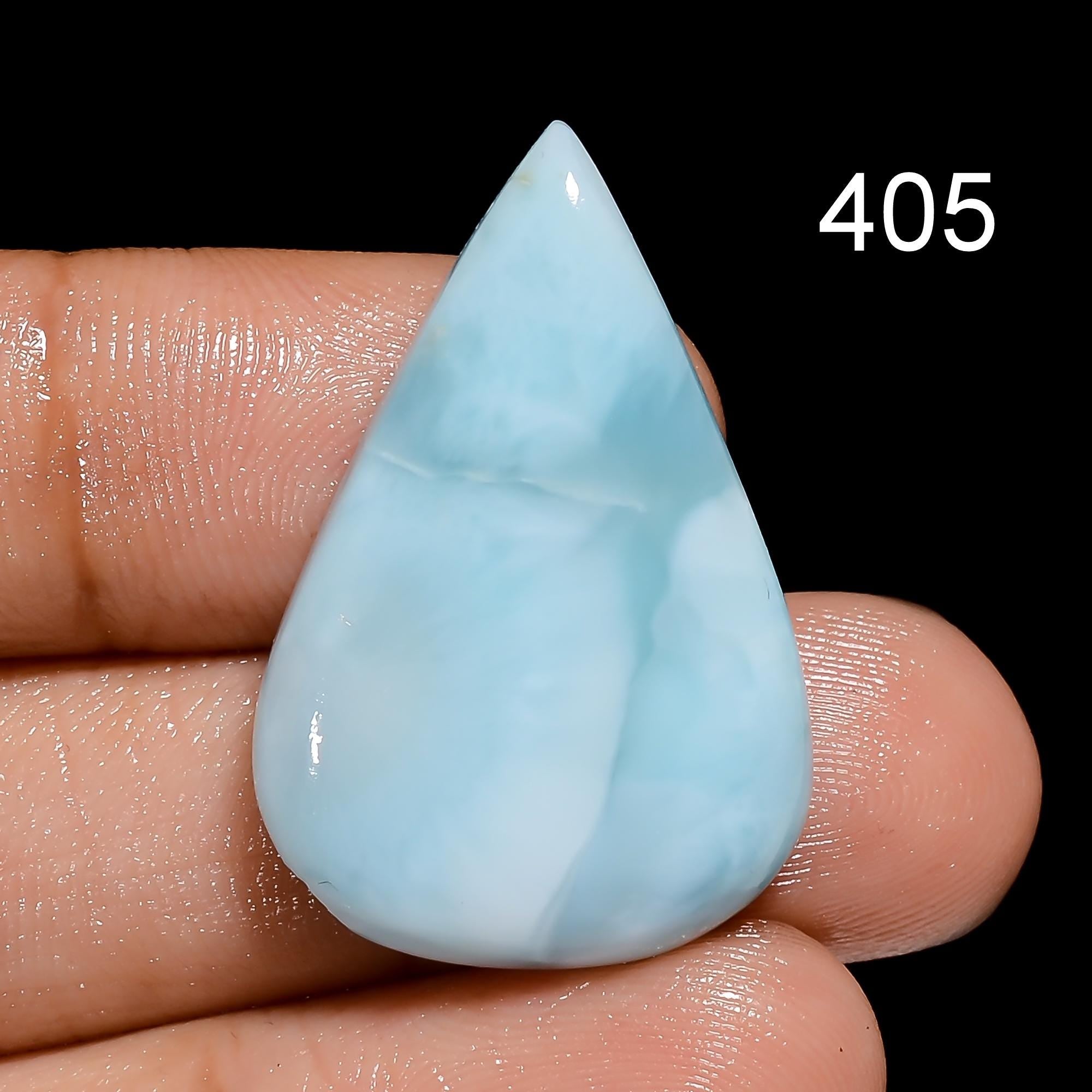 AAA Blue Larimar Cabochon, Dominican Gemstone, Jewelry Making Supply - image 10