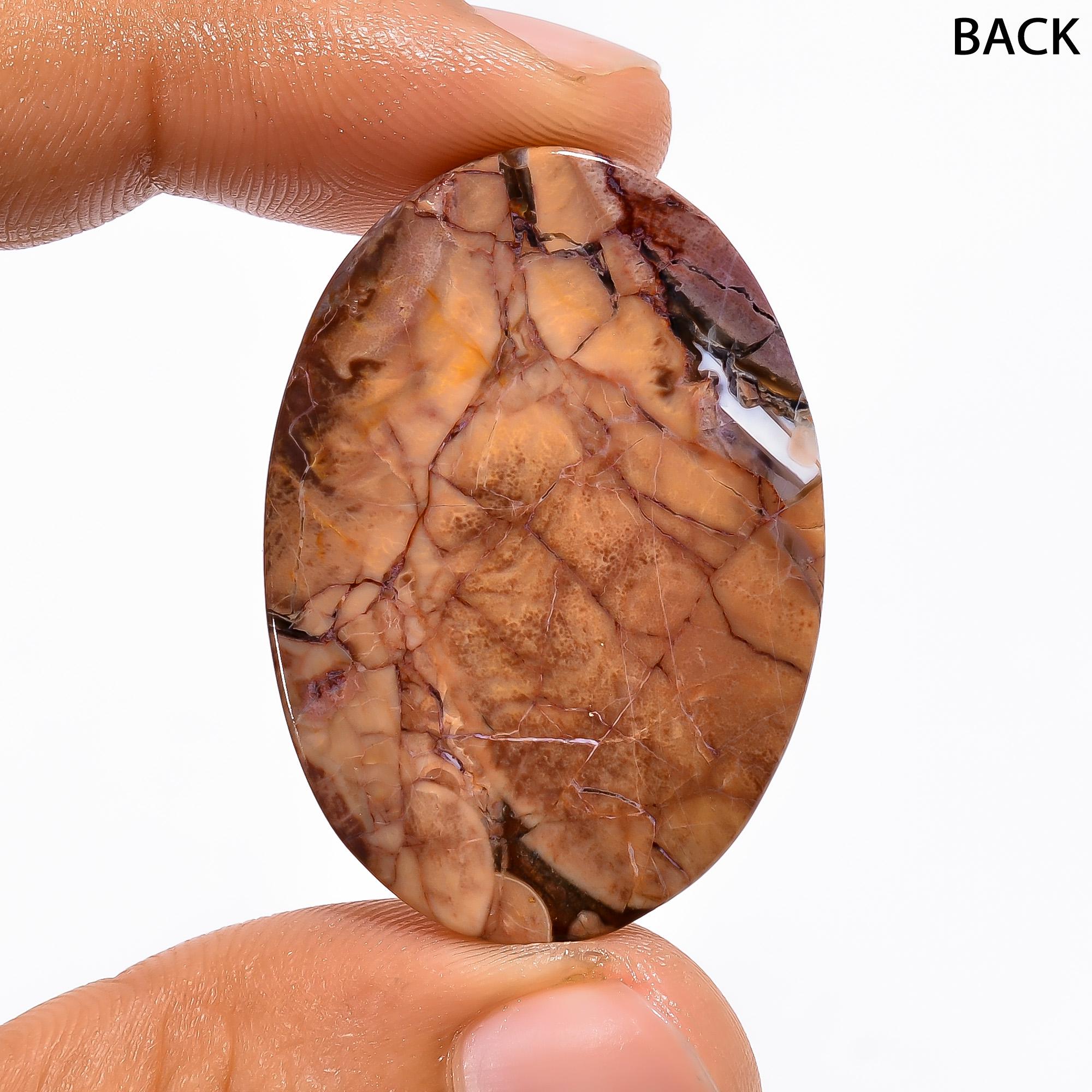 Butterfly Jasper Gemstone, Oval Shape Butterfly Jasper Cabochon Gemstone, Butterfly Jasper Crystal Jewelry Making Supply - image 2