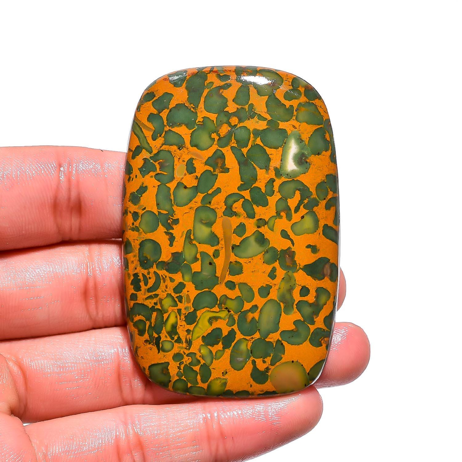 Multi Color Fruit Jasper Gemstone Cabochon, Healing Stone - image 2