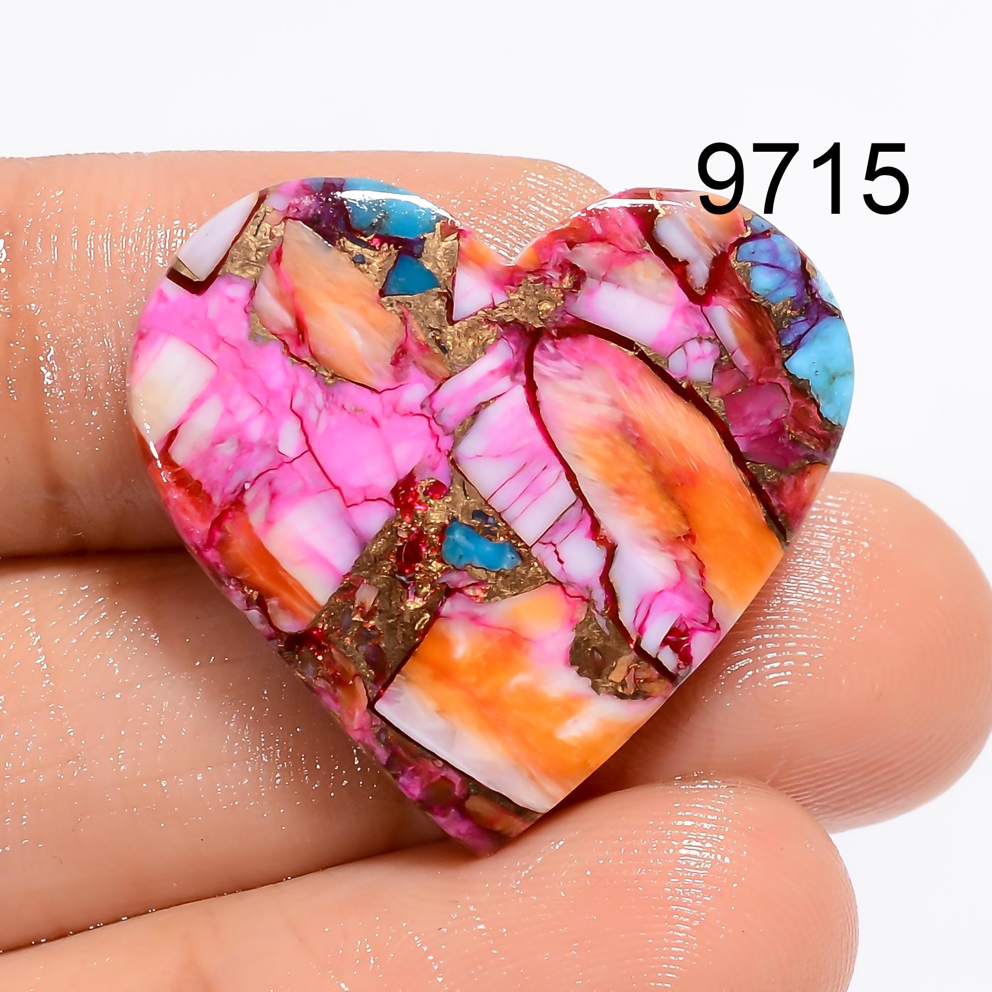 Mohave Copper Turquoise Cabochon, AAA Gemstone, Mix Shape
