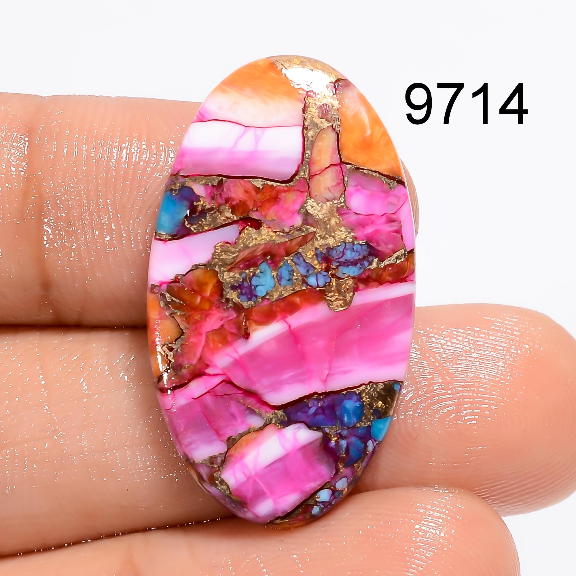 Mohave Copper Turquoise Cabochon, AAA Gemstone, Mix Shape - image 4