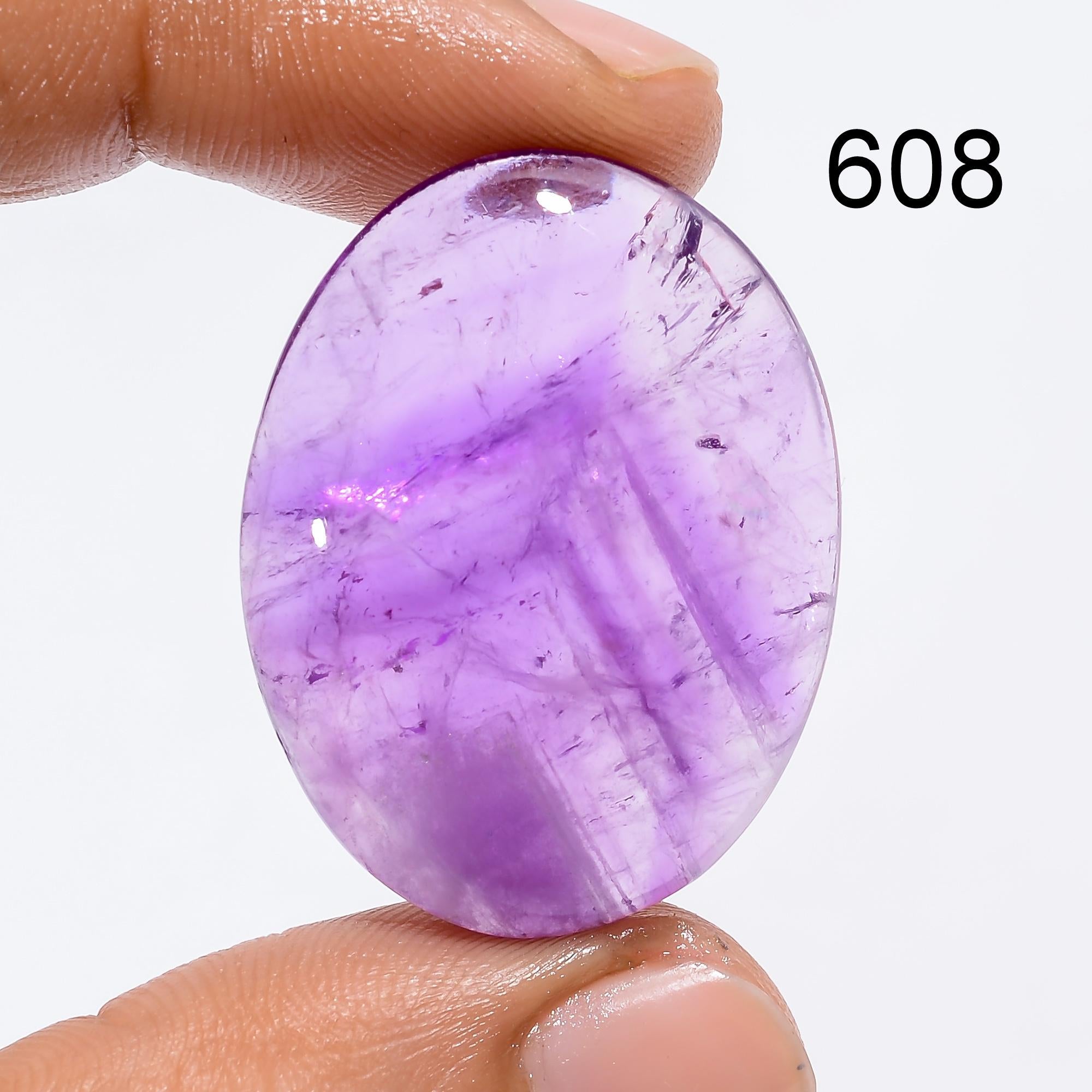 Natural African Amethyst Cabochon, Loose Gemstone, Jewelry Making
