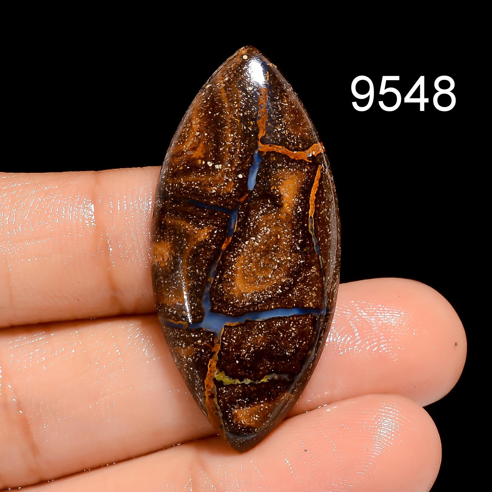 Natural Boulder Opal Cabochon Loose Gemstone for Handmade Jewelry Making Pendant Supply AAA Quality